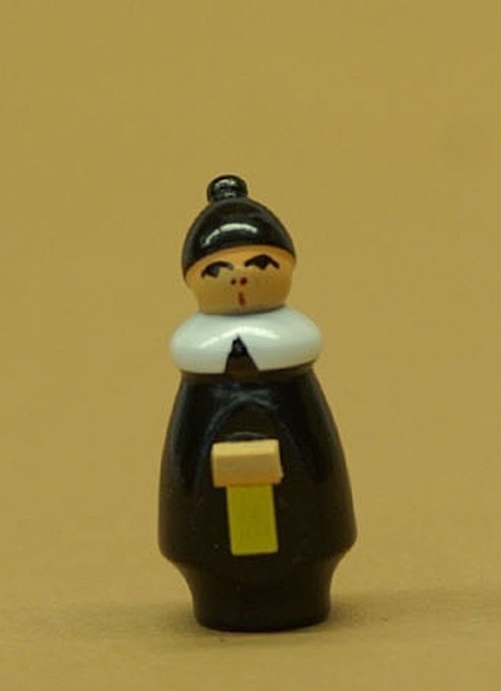 Volkskunst Wolfgang Braun Weihnachtsfigur Holzfigur Kurrendefigur mit Laterne Höhe 3cm NEU