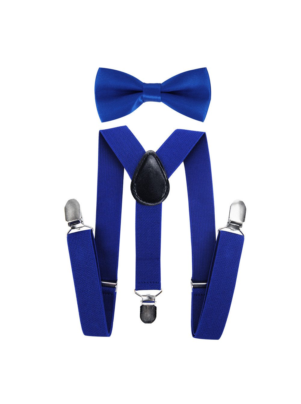 axy Hosenträger Kinder Jungen Hosenträger mit Fliege Set (2-St., 2er Set) für Kinder 1-6 Jahre alt, verstellbar und elastisch