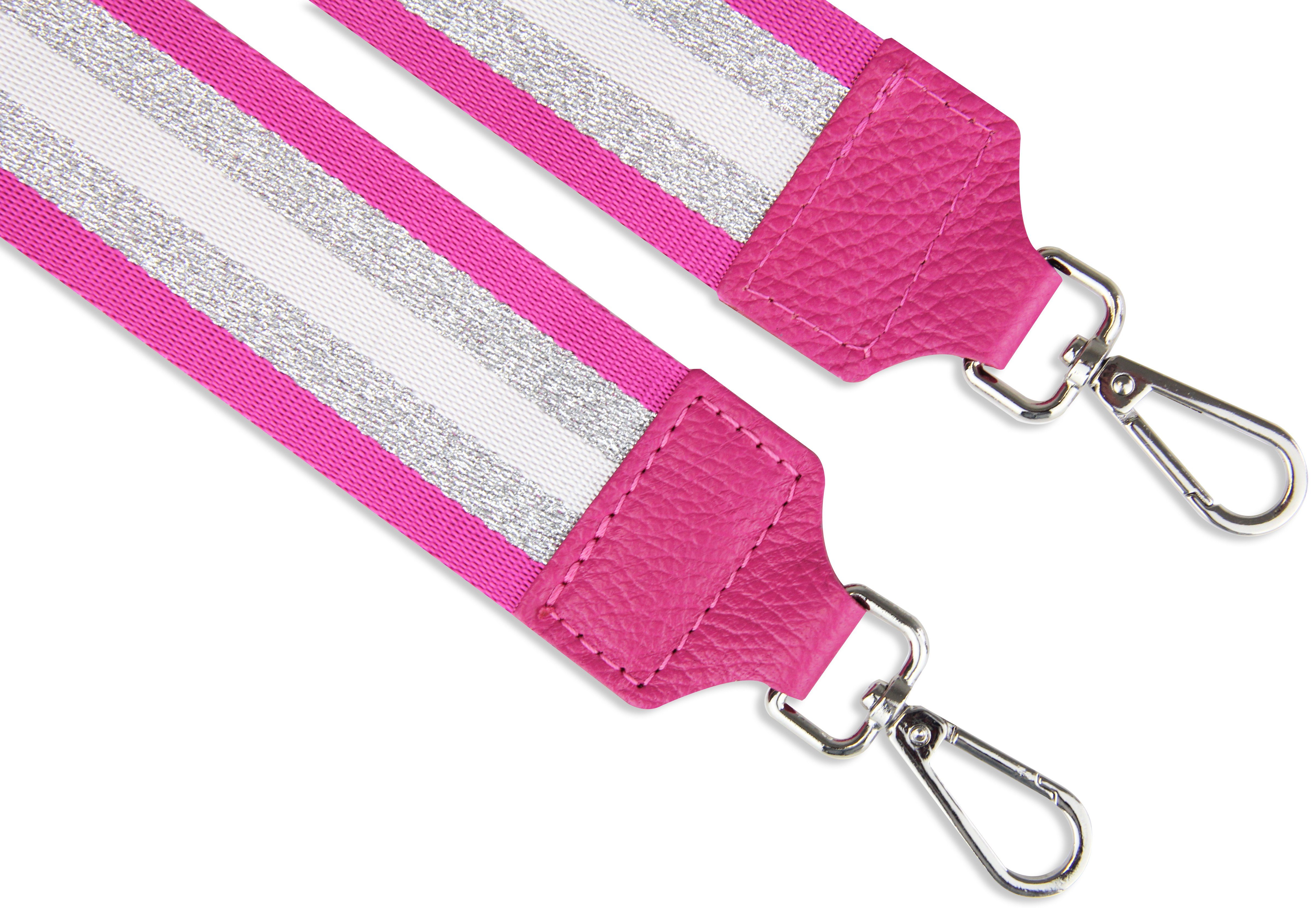 Frentree Schulterriemen MADE IN ITALY, 5cm breiter Schultergurt für Taschen, verstellbarer Gurt, Muster: Gestreift – Bild 3 von 5
