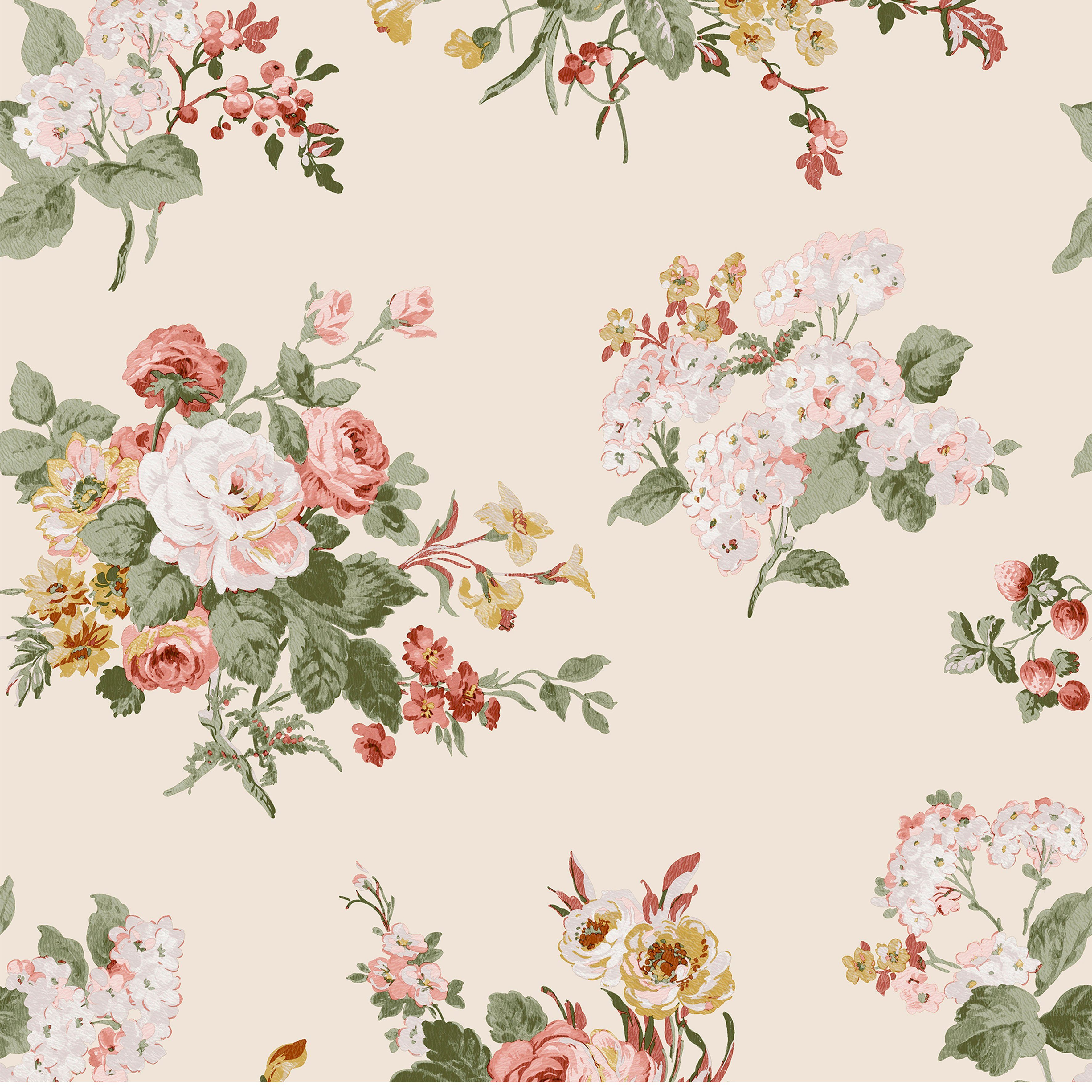 Sable Pale St), Sable Laura Ashley Rosemore LAURA (1 Pale Vliestapete Vliestapete Laura ASHLEY geblümt, Ashley Vliestapete, Rosemore