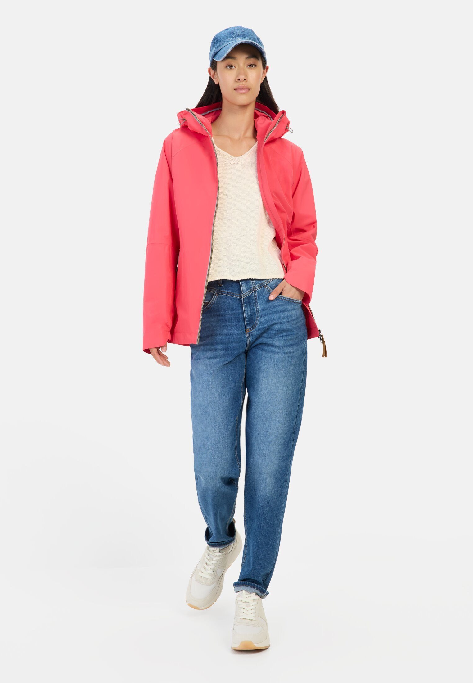 camel active Funktionsjacke teXXXactive® Funktionsjacke aus Polyester Langarm Markenlabel