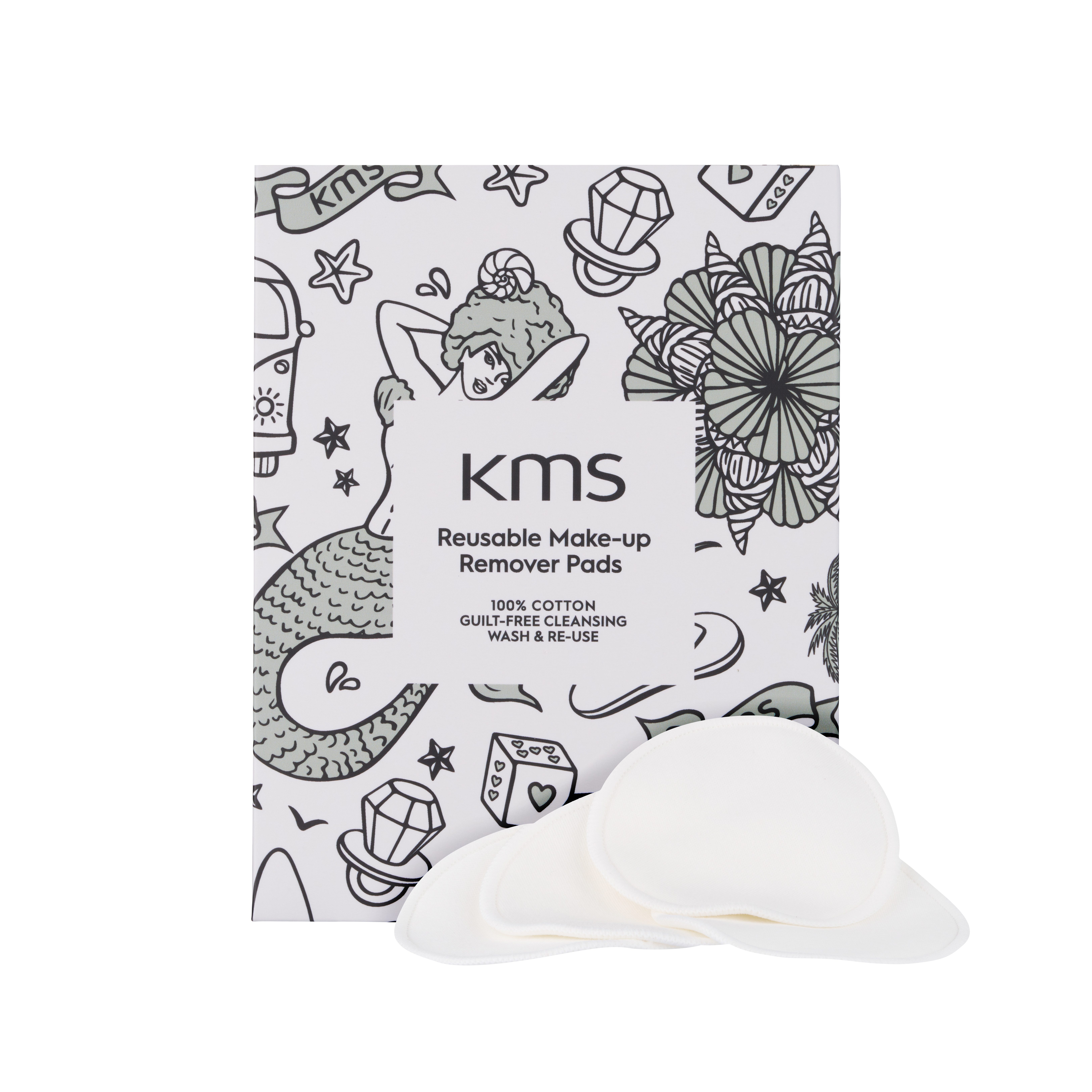 KMS Make-up-Entferner Reusable Make-Up Remover Pads, 4-tlg.