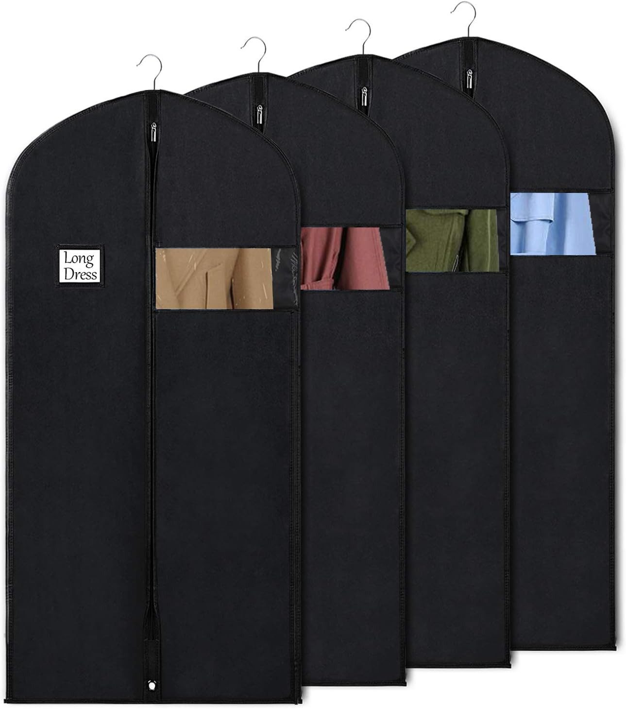 NUODWELL Kleiderständer 4 Stück 60x152 cm Kleidersack, Anzughüllen mottensi günstig online kaufen