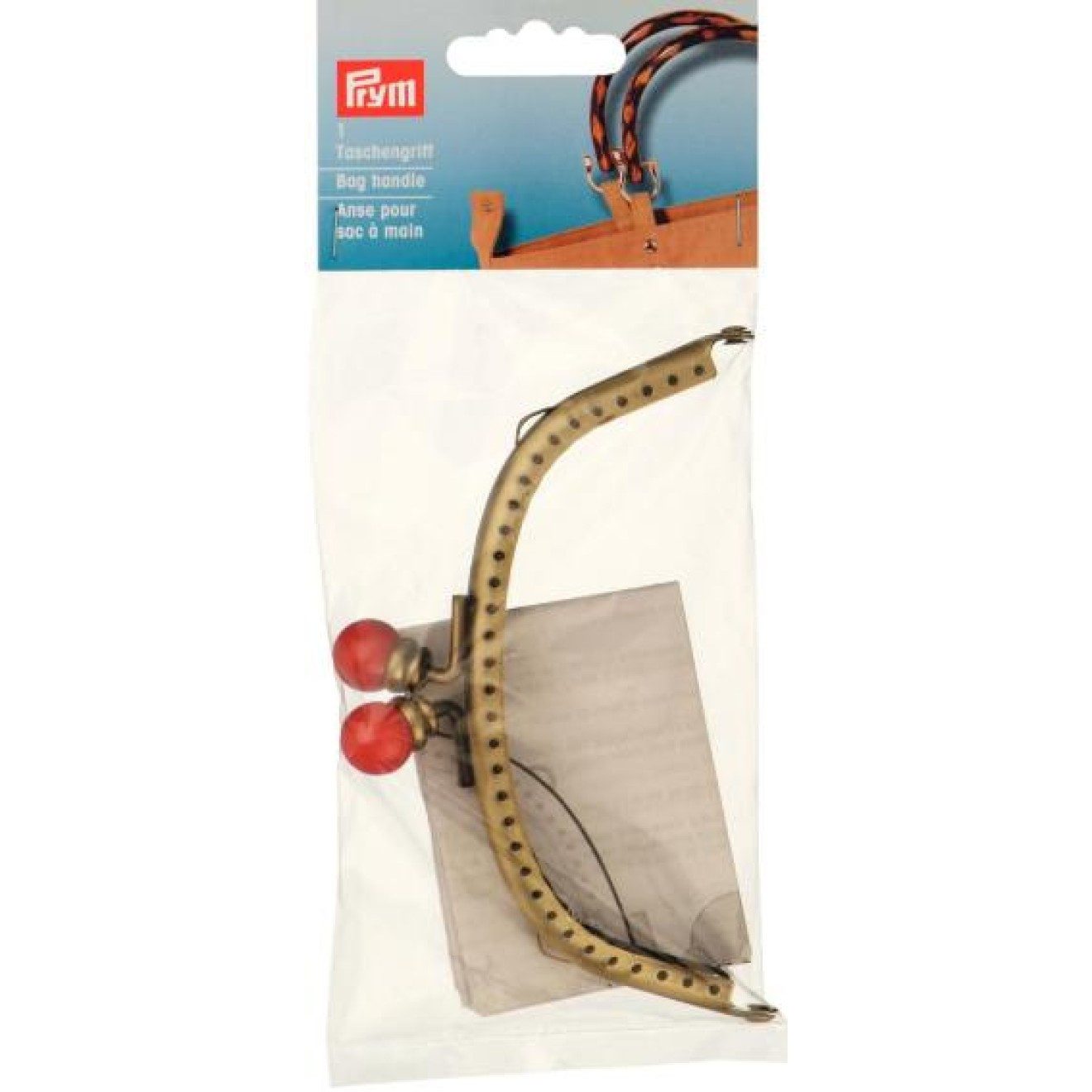 Prym Stricknadeln Taschenverschluß 12,5x5,5 cm messing gebürstet