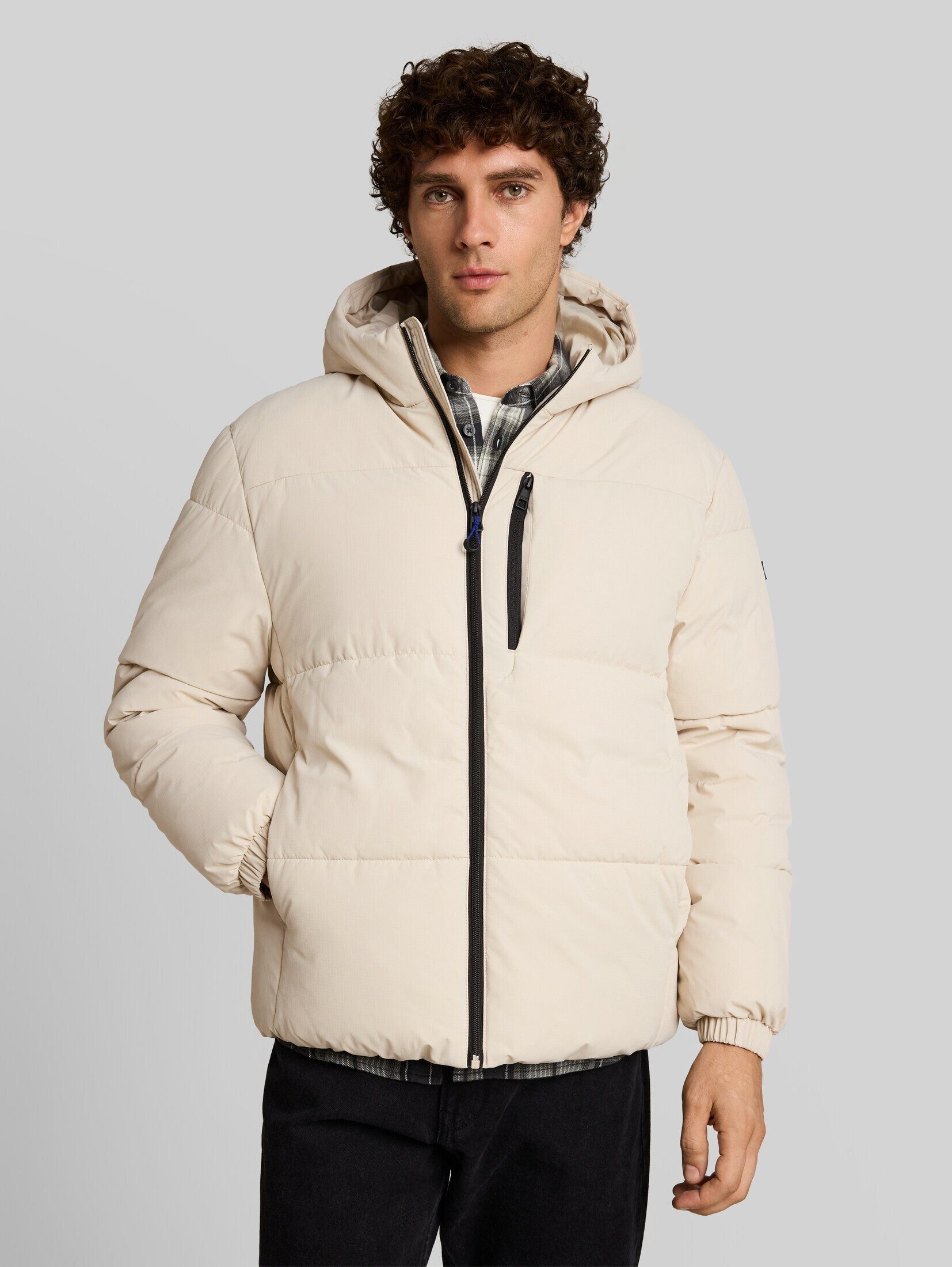 TOM TAILOR Denim Winterjacke Jacken Relaxed Fit Puffer-Jacke mit Kapuze