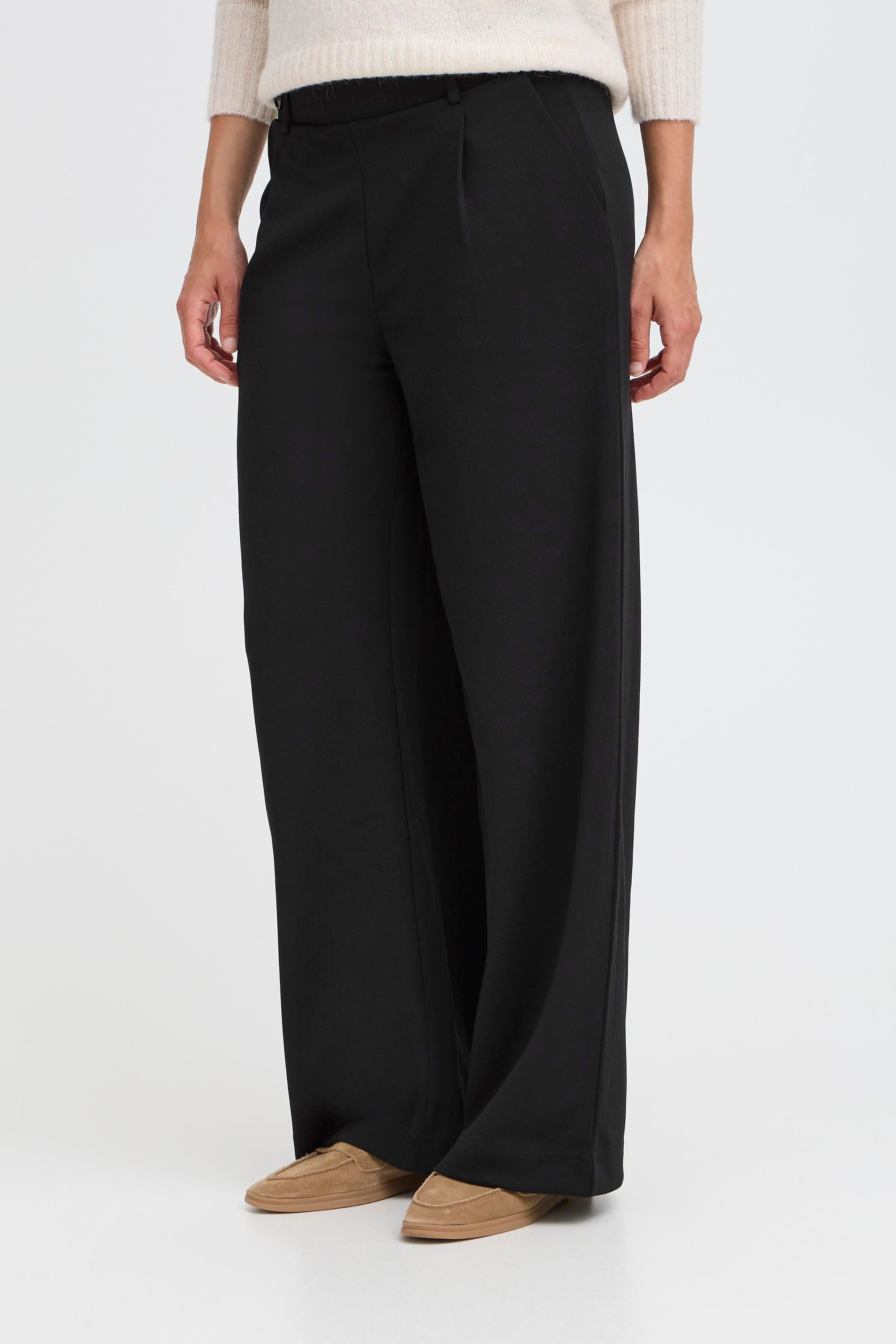 OXMO Loungehose OXTayra Modische Freizeithose mit Bundfalten