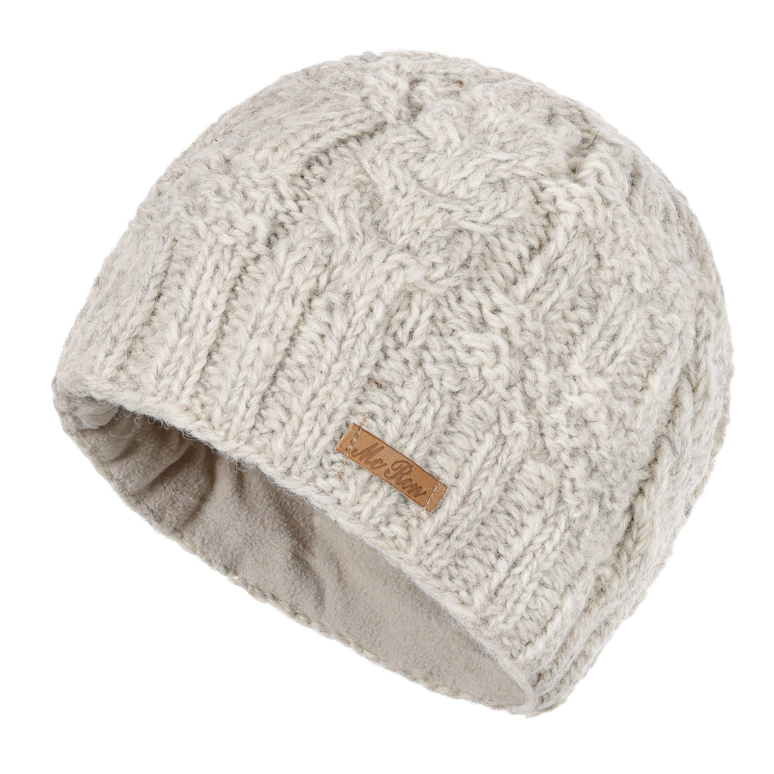 McRon Strickmütze Modell Tobias gefüttert mit Fleece, hoher Schurwollanteil günstig online kaufen