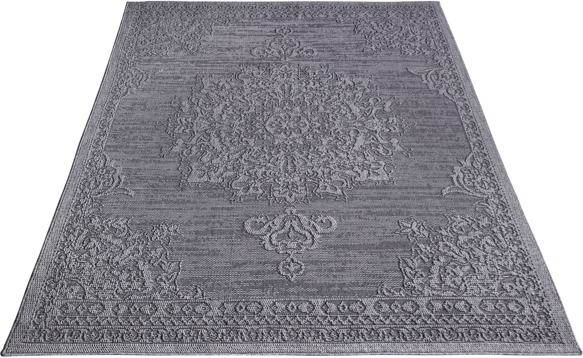 Paco Home Teppich Rimini 412, rechteckig, Höhe: 4 mm, Flachgewebe, Uni Farb günstig online kaufen