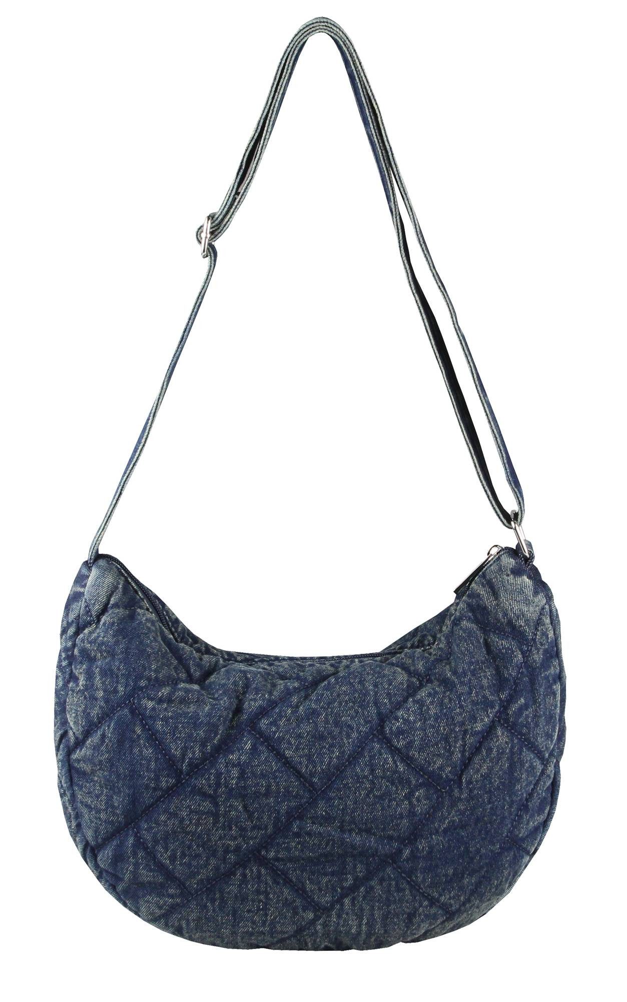 ITALYSHOP24 Schultertasche Damen Jeans Tasche Shopper günstig online kaufen