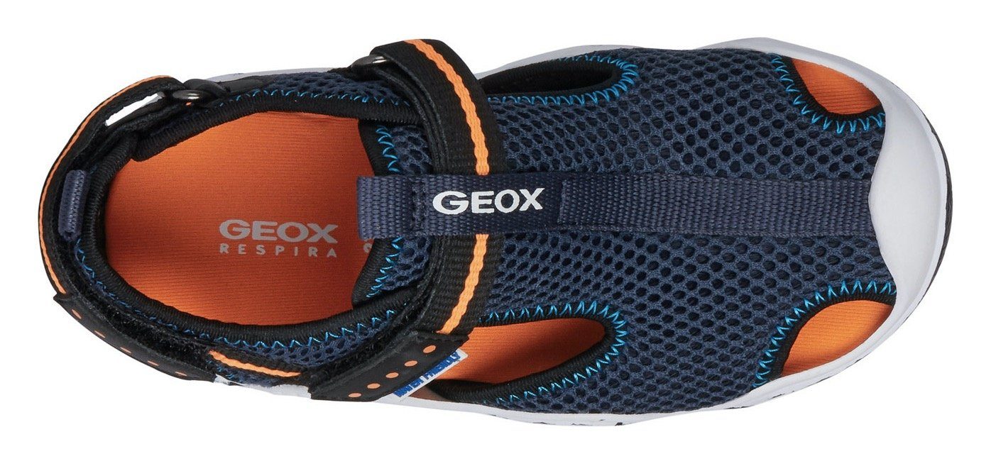 WADER dunkelblau hochgezogener Zehenkappe Sandale JR mit Geox