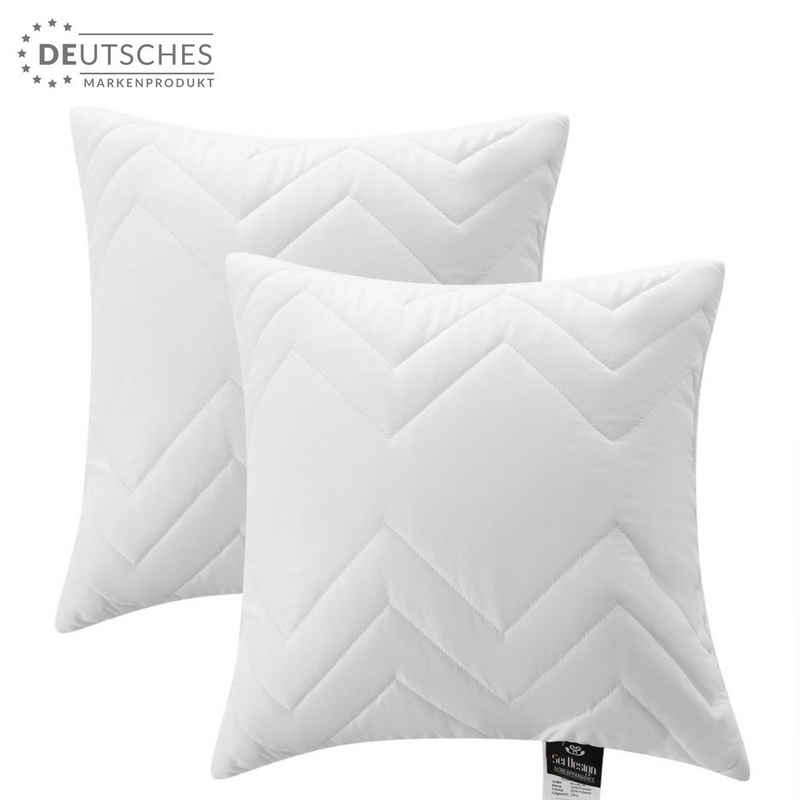 Kopfkissen Air Dream Classic, SEI Design, Füllung: 100% Mikrofaser, Bezug: Mikrofaser, Seitenschläfer, Rückenschläfer, Bauchschläfer, Spar-Set, Kochwäsche