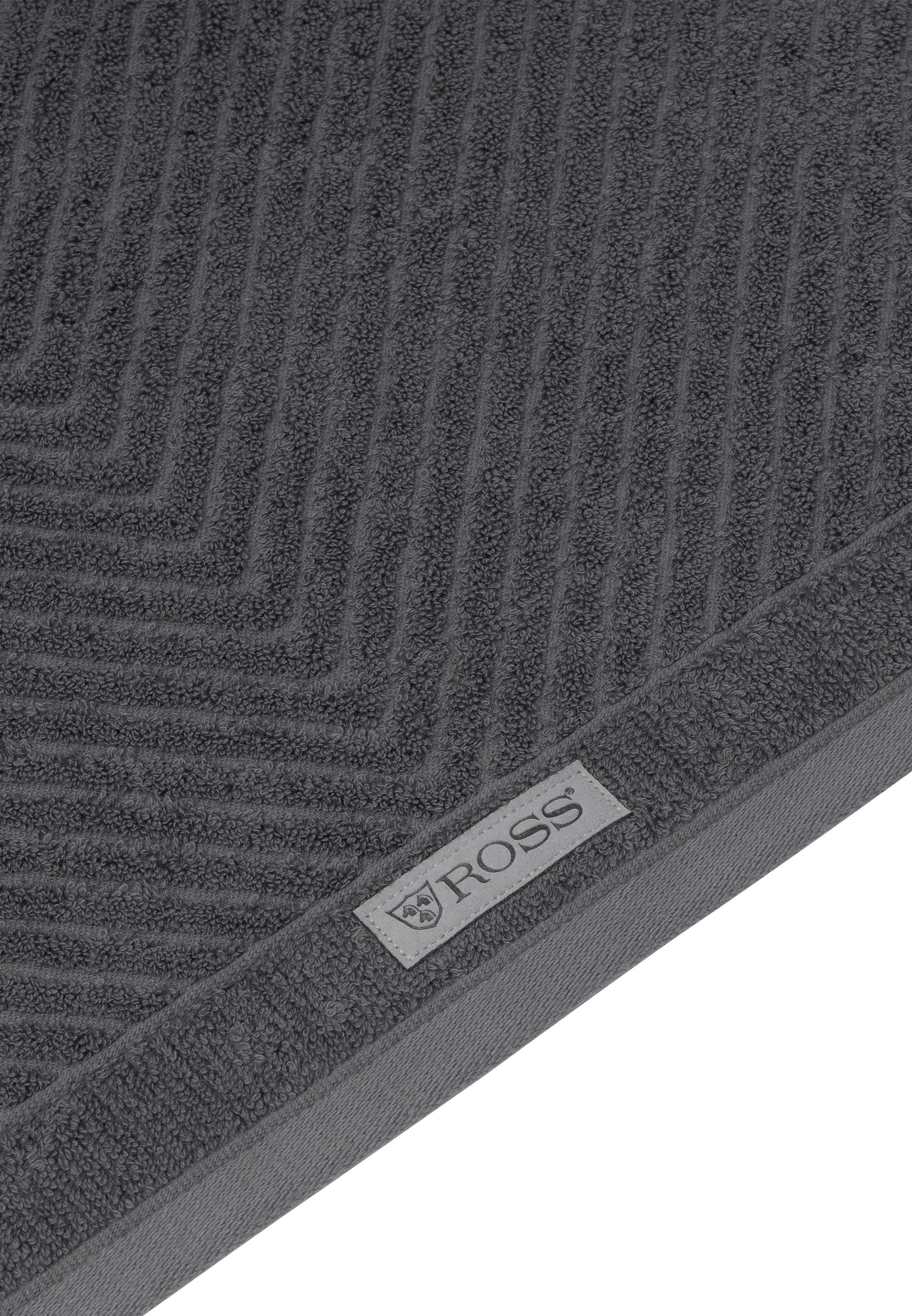 ROSS Handtuch Smart, 4 Schiefer Saugfähige - weicher (Spar-Set, Set - Set - Griff Handtuch Walkfrottee, Baumwolle 4-tlg), X im und