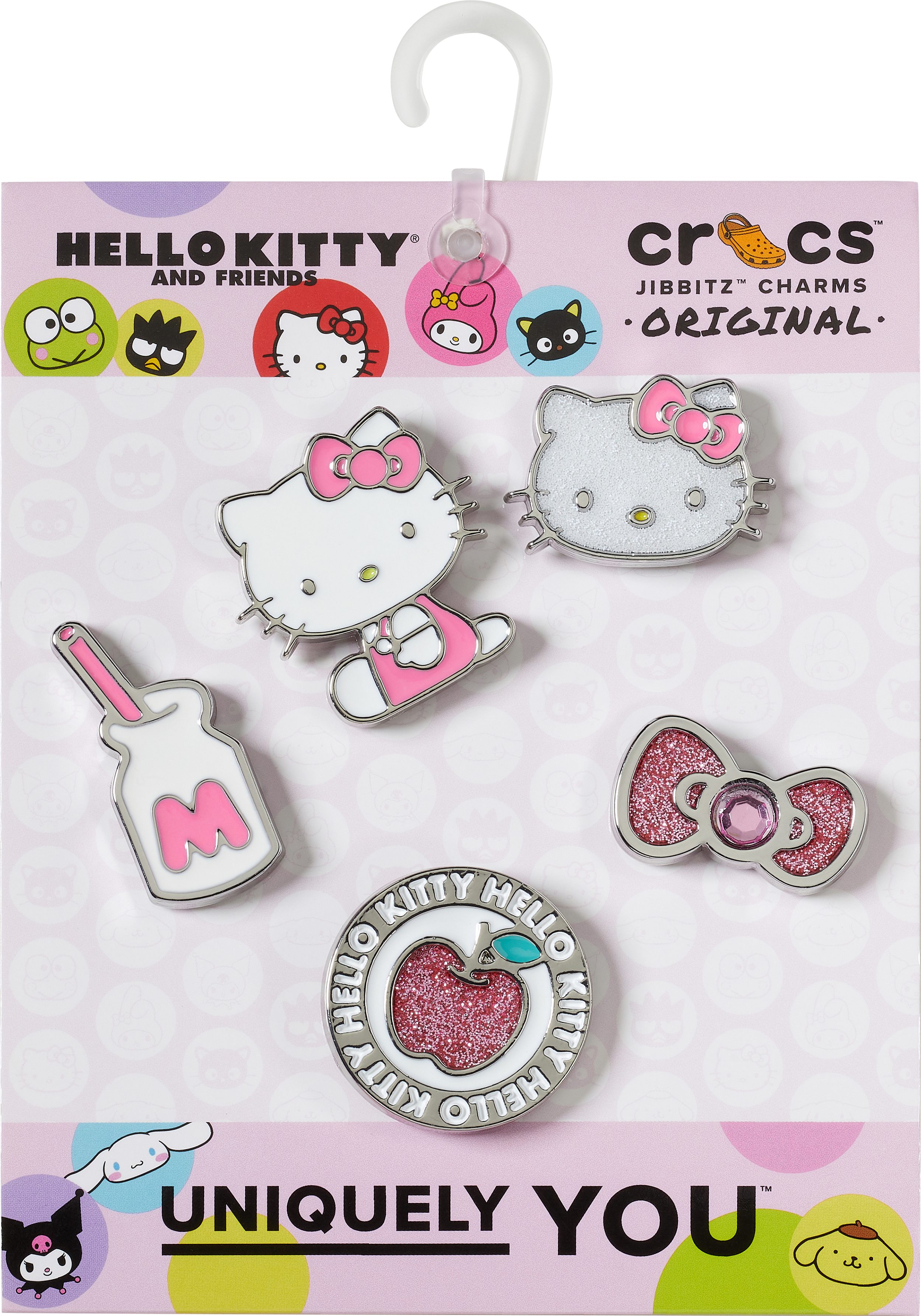 Crocs Schuhanstecker Jibbitz™ Hello Kitty Friends (Set, 5-tlg., Kein Spielzeug. Nicht für Kinder unter 3 Jahren geeignet), Hello Kitty Anstecker, Charm, Anstecker für Crocs Schuhe