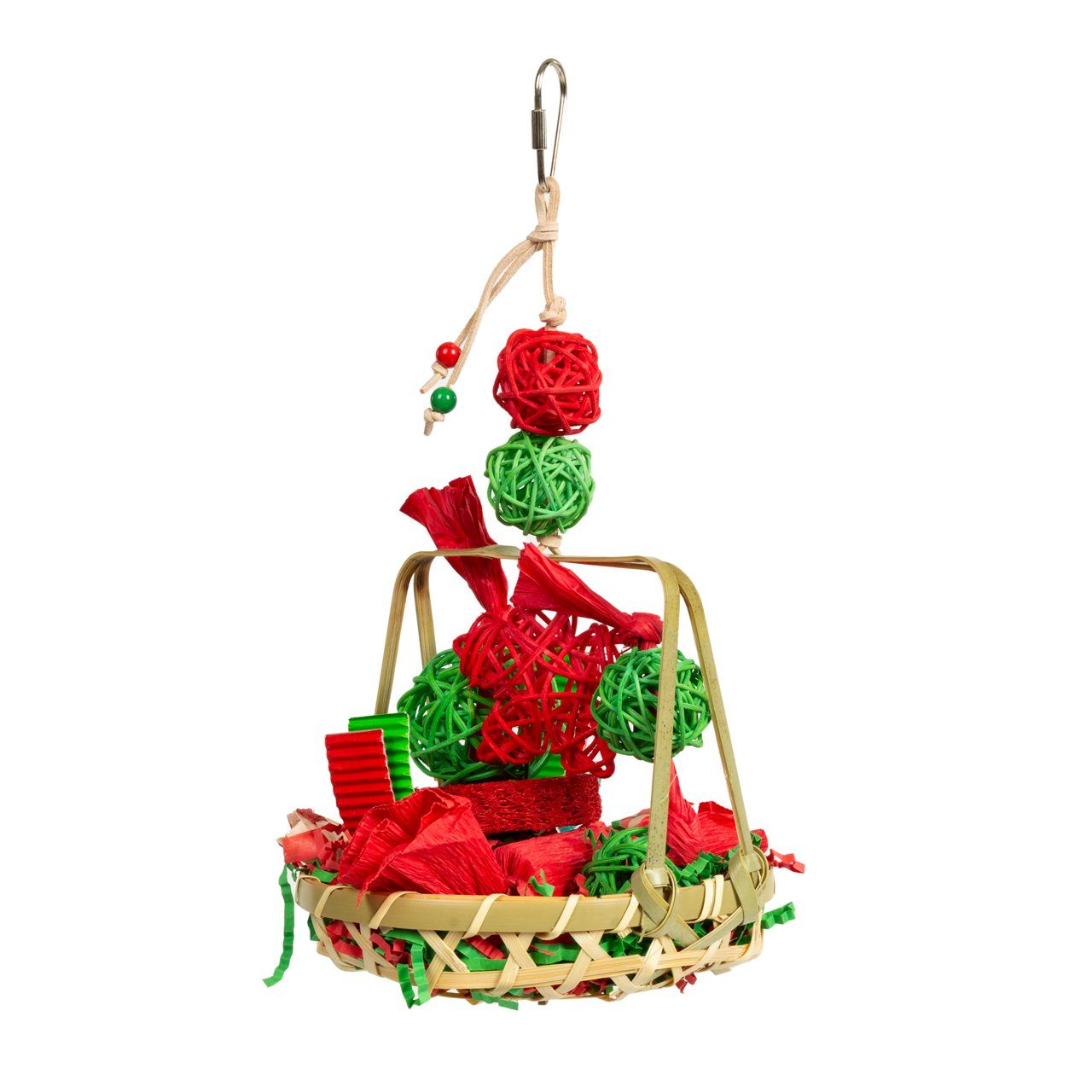 Happy Bird Vogelspielplatz Papageienspielzeug Playful Bamboo Basket, natürl günstig online kaufen