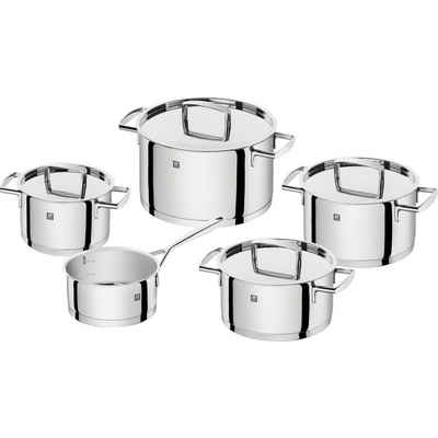 Zwilling Topf-Set Bellasera, Edelstahl 18/10 (backofengeeignet, breiter Schüttrand)