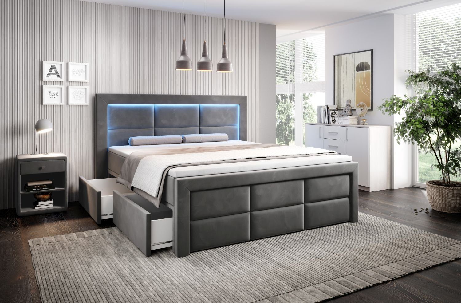 Lukas Möbel Boxspringbett Boxspringbett Aston mit günstig online kaufen