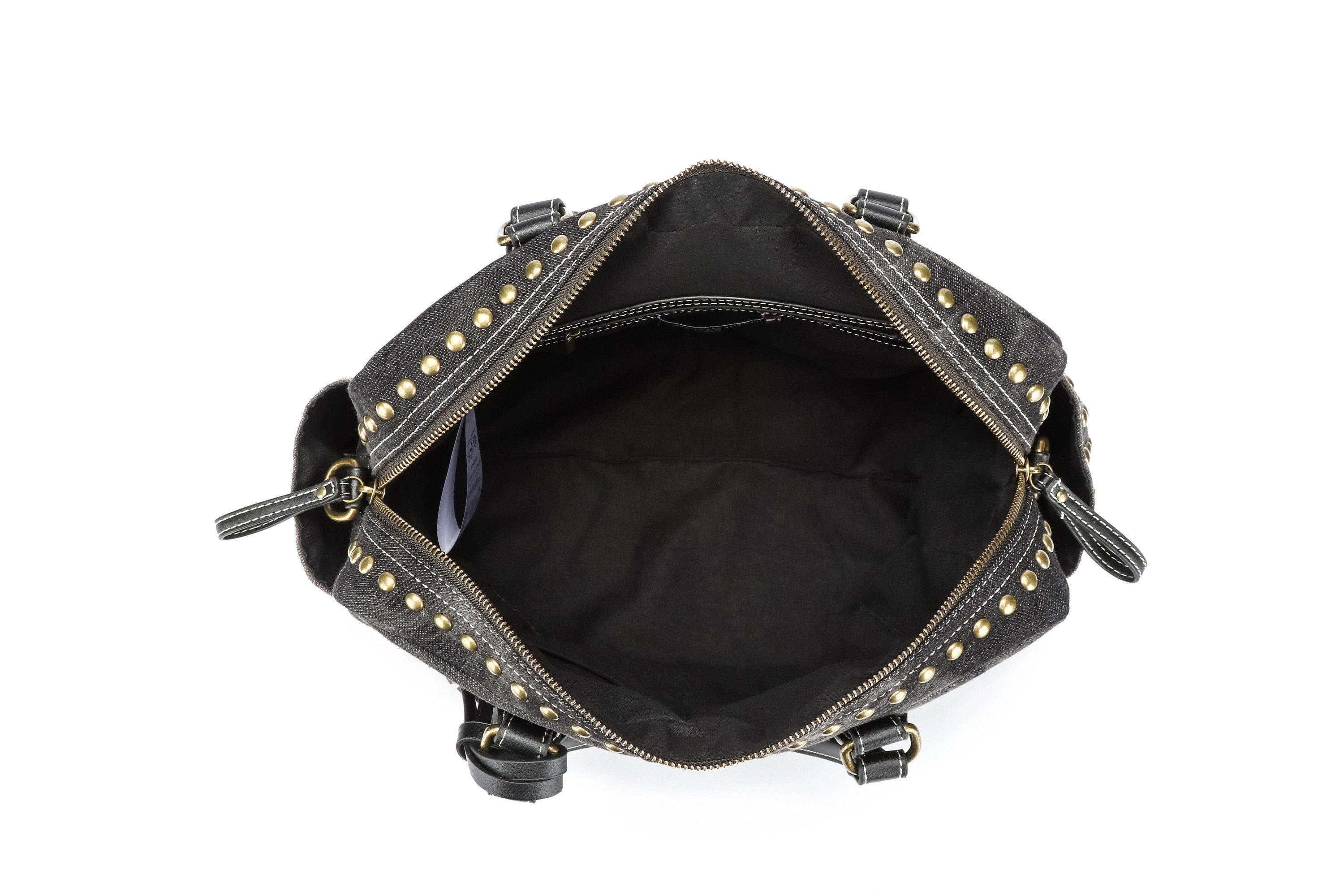 COLLEZIONE ALESSANDRO Schultertasche Denim, aus griffigem Jeansstoff mit Nieten – Bild 5 von 5