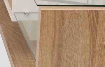 EXTSUD TV-Schrank TV-Schränke, Lowboards, Hochglanz-Wohnzimmermöbel verbindet natürlichen, rustikalen Stil mit modernem Design
