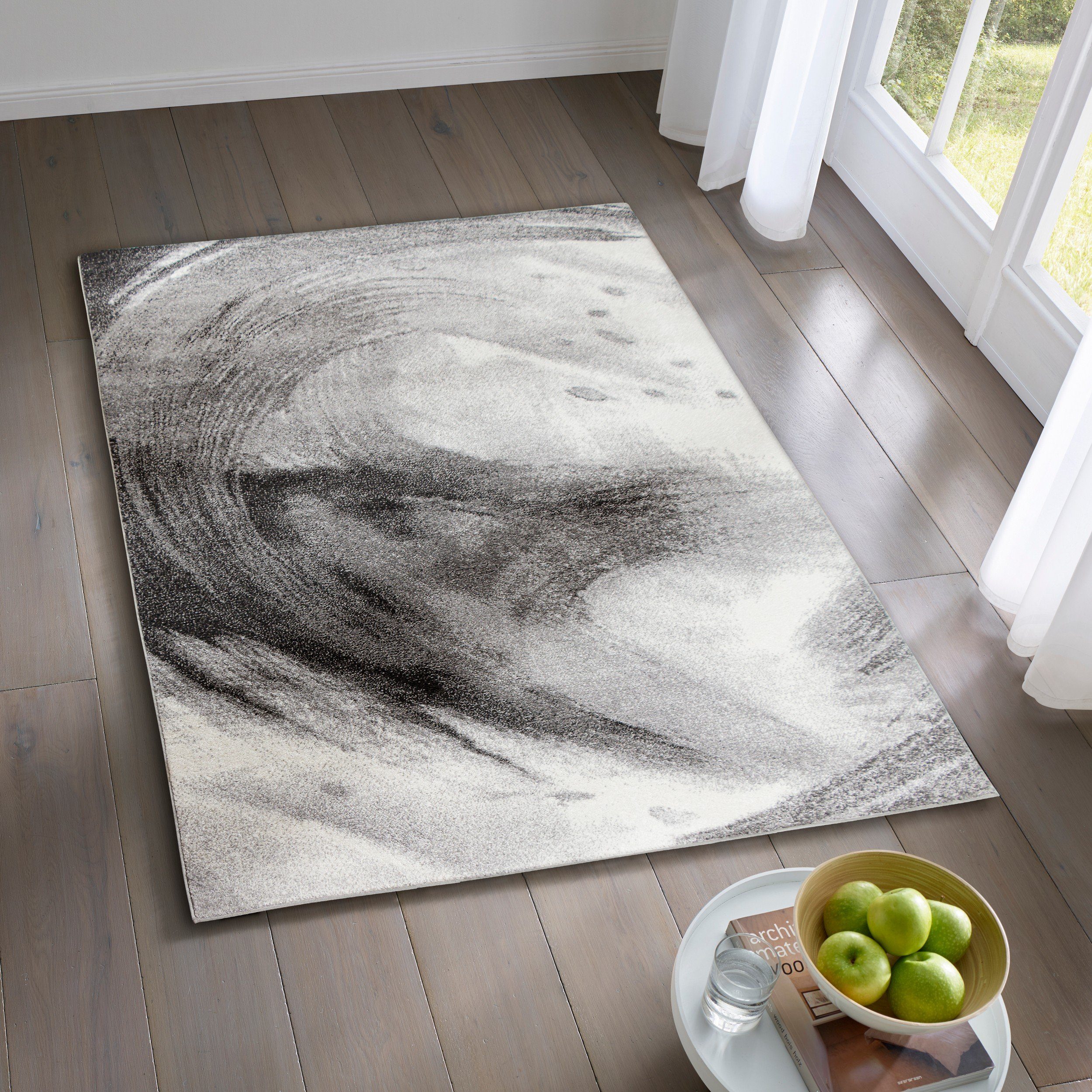 TaCa Home Teppich Designer Kurzflor Teppich Moderne Kunst, rechteckig, Höhe günstig online kaufen