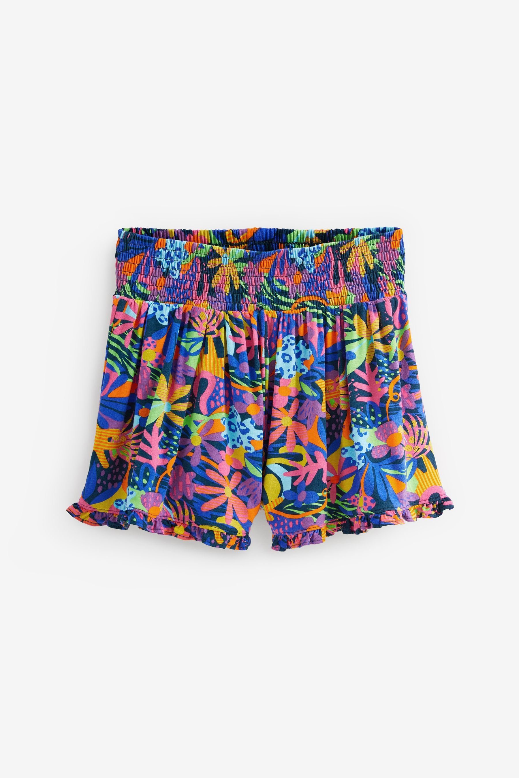 Next Sweatshorts Extraweiche Shorts in Rockoptik (1-tlg) Pink/Blue Bright Tropical Print