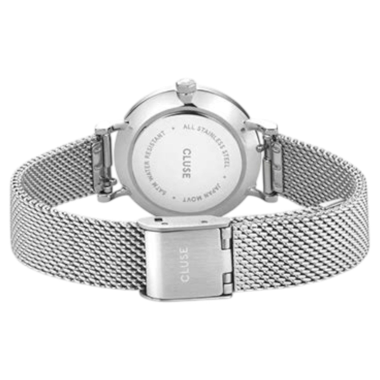 CLUSE Quarzuhr Boho Chic Petite Crystals Mesh Black Boho Chic Petite, Elegantes Design