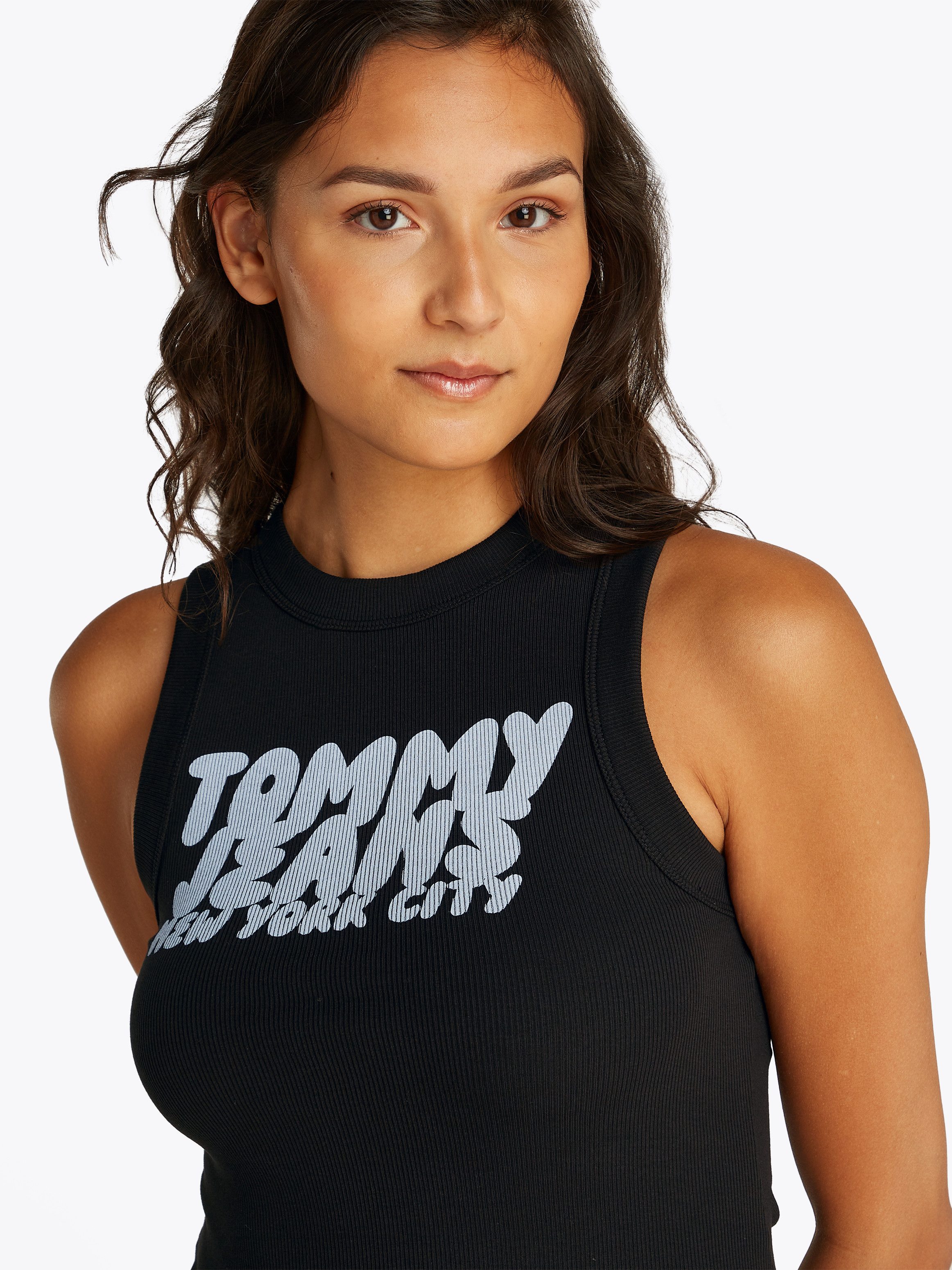 Tommy Jeans Tanktop TJW SLIM SH TJ BUBBLE TANK mit Logodruck günstig online kaufen