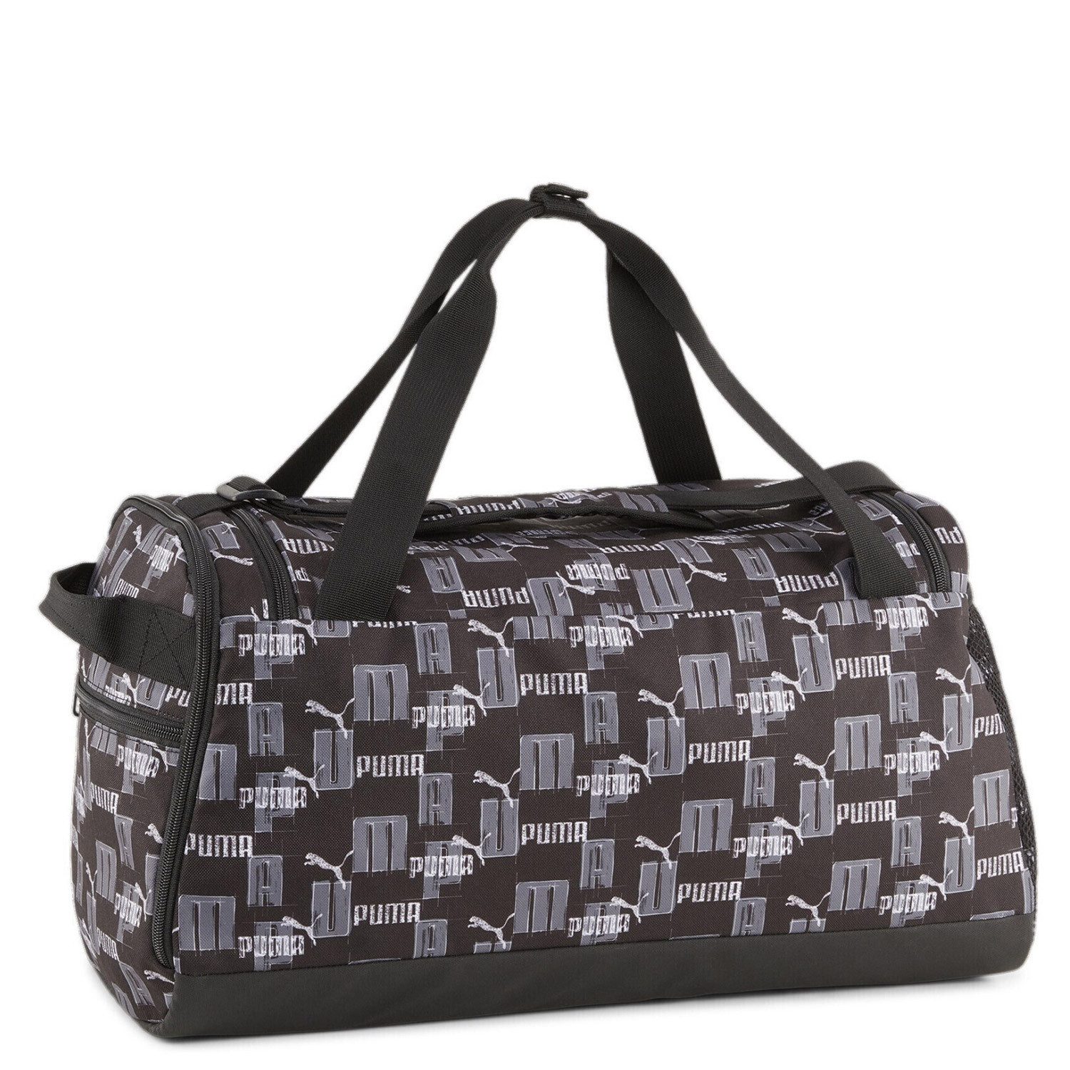 PUMA Reisetasche Puma Duffel Bag S Challenger black-logo AOP