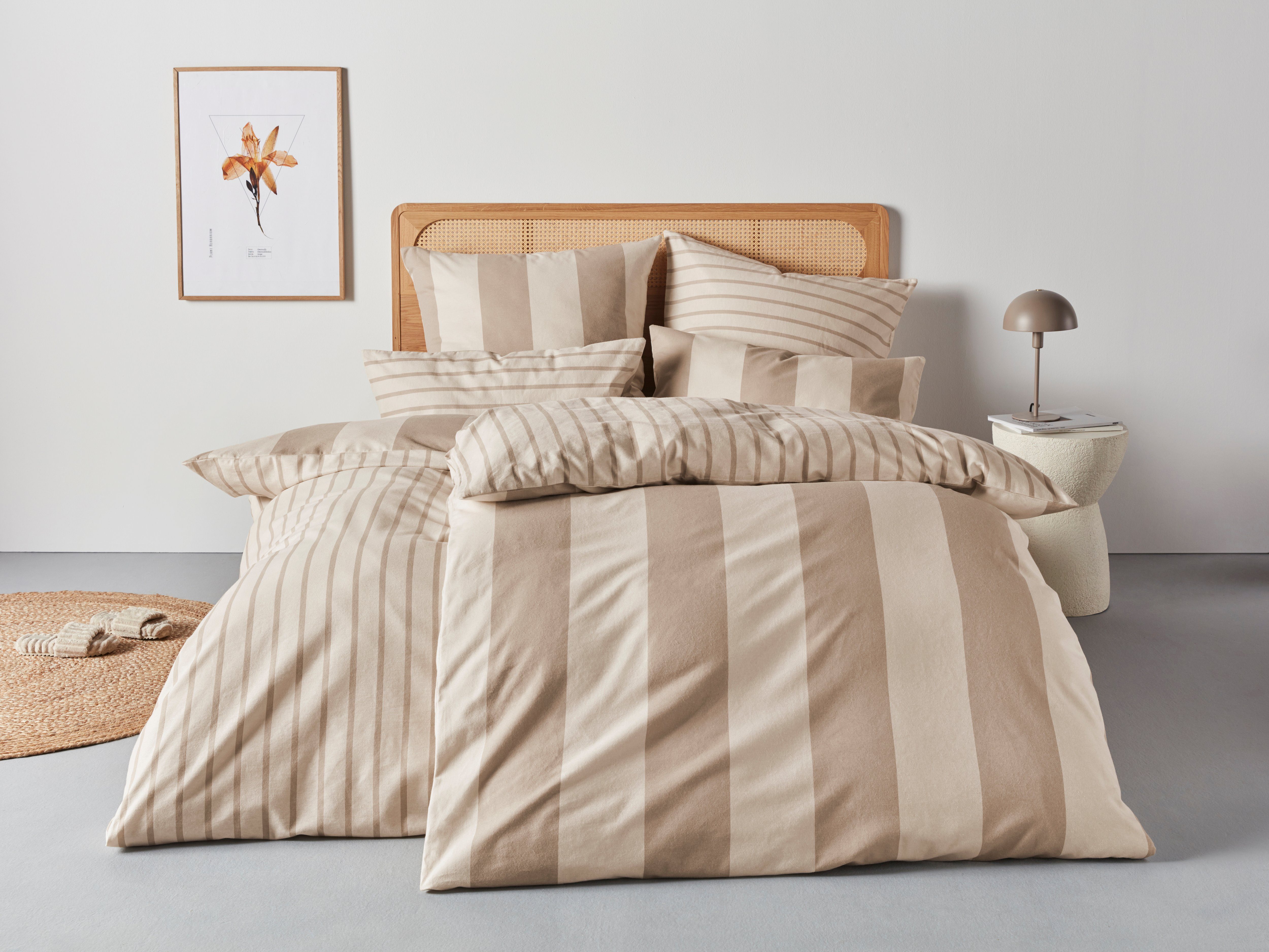 Home affaire Bettwäsche Sari, Flanell, 2 teilig, in verschiedenen Qualitäte günstig online kaufen