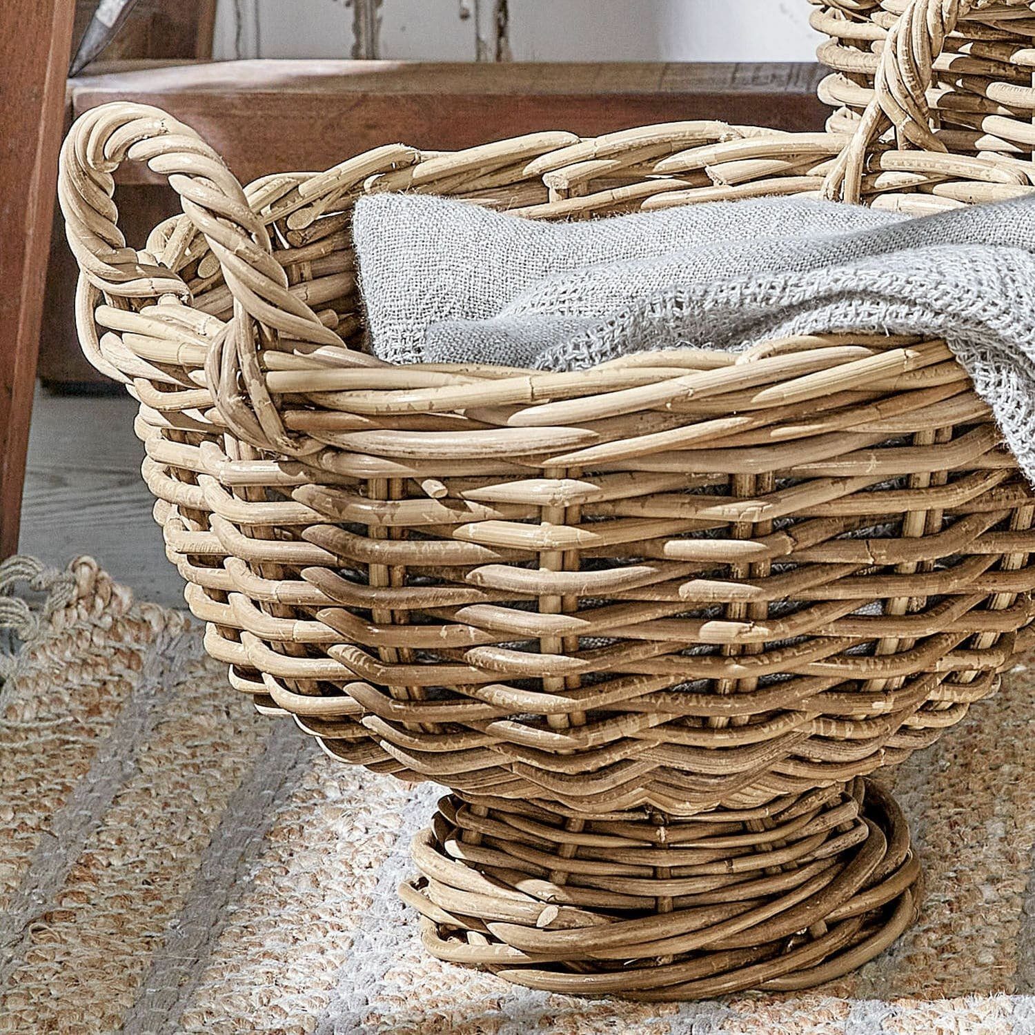 Mirabeau Dekokorb Korb 2er Set Bunyan braun (2er Set, 2er Set)