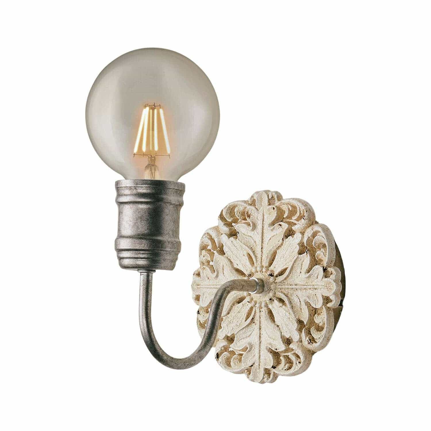 Mirabeau Wandleuchte Wandlampe Rosavelle antikcreme/silber