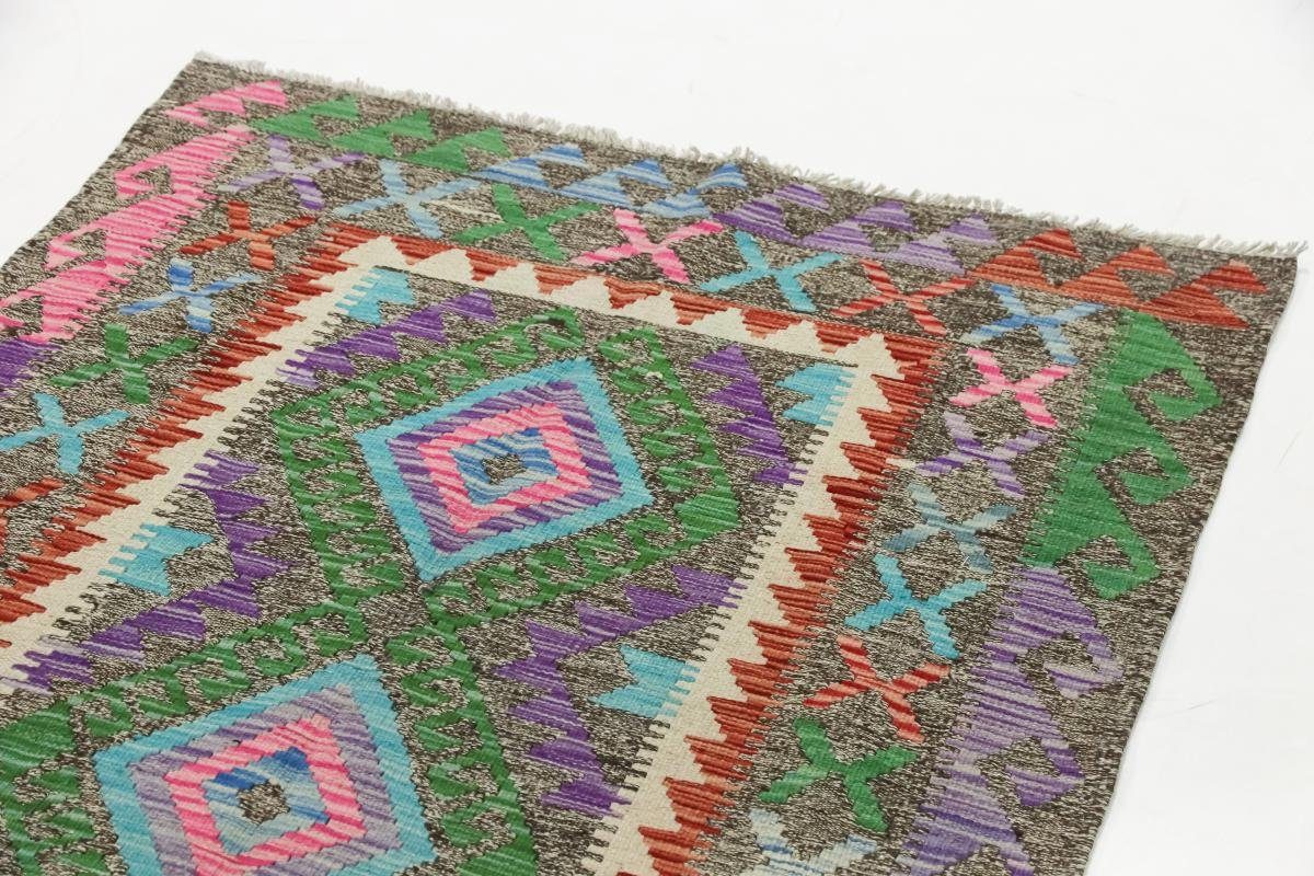 Orientteppich Kelim Afghan Moderner Heritage Höhe: mm rechteckig, Trading, Handgewebter 3 Orientteppich, 102x200 Nain