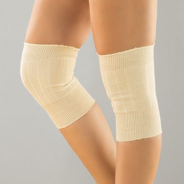 Gelenkwärmer Knie- und Ellenbogenwärmer, 1 Paar Wolle/Seide Uni