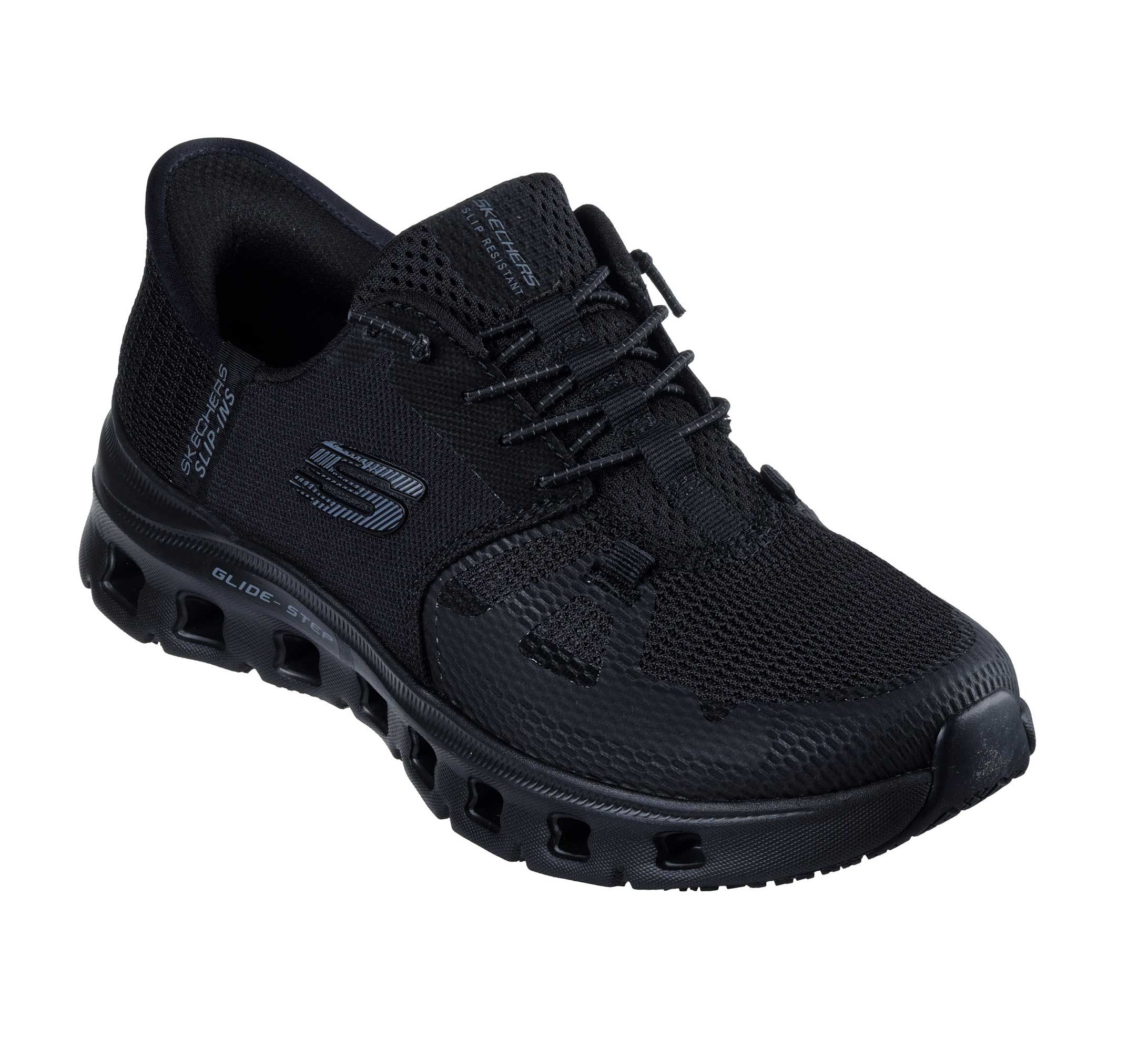 Skechers Arbeitsschuhe Damen leicht OB - Rutschfest - Wasserabweisender Arbeitsschuh Air-Cooled Memory Foam - Berufsschuhe nach EN ISO 20347:2022+A1:2024