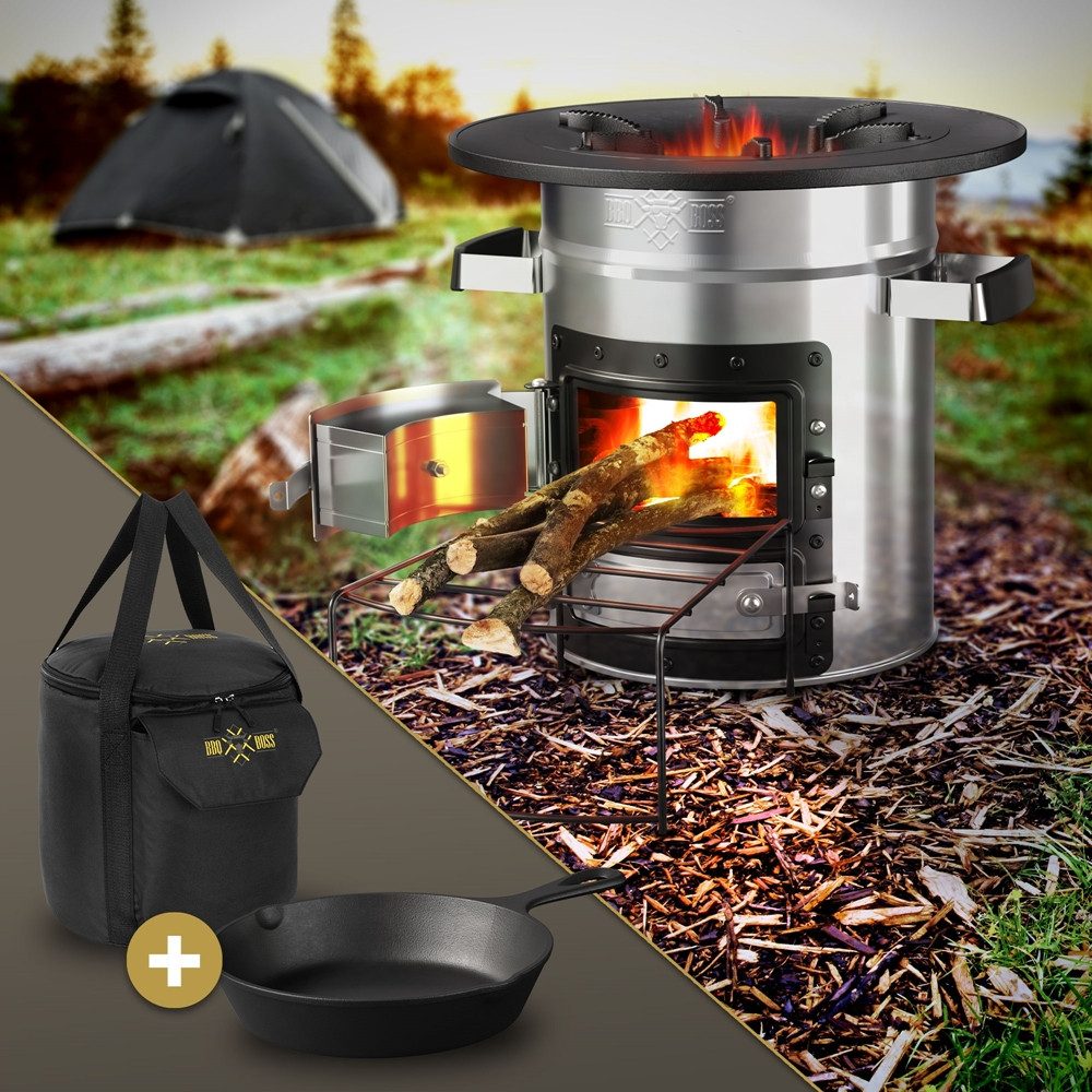 BBQ Boss Feuerstelle Raketenofen zum Campen günstig online kaufen