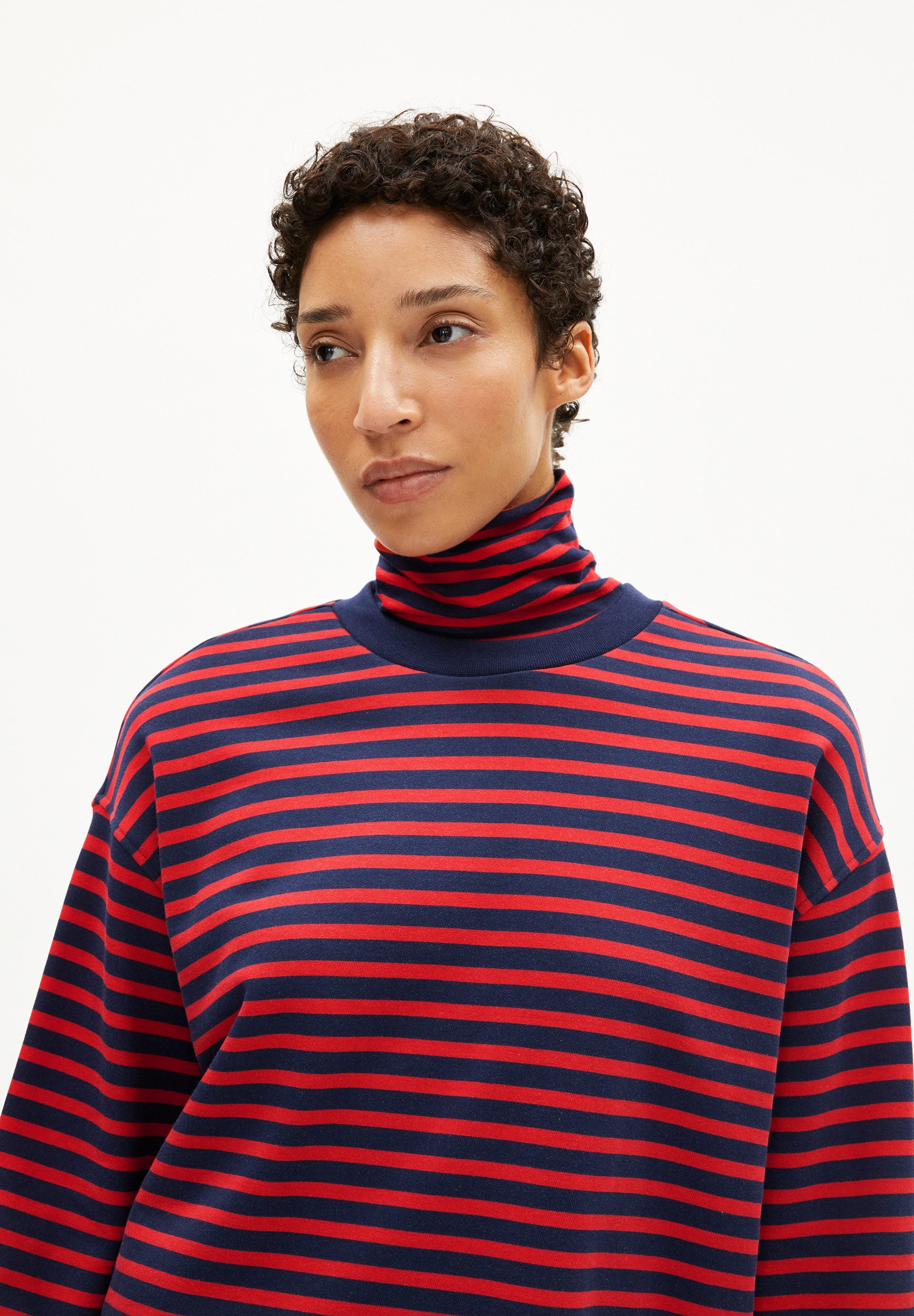 Armedangels Sweatshirt FRANKAA MAARLEN STRIPE Oversized Fit