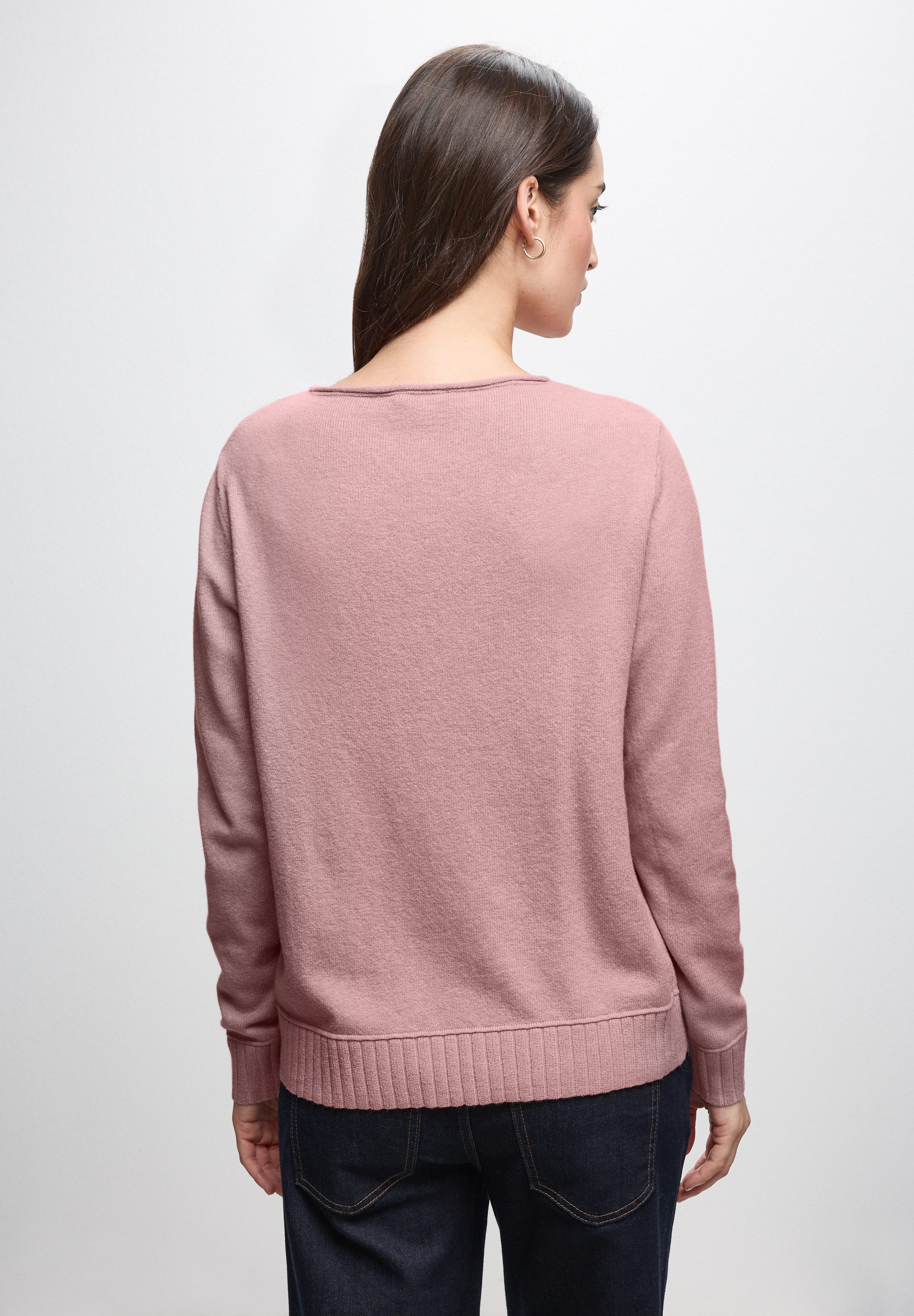STREET ONE Strickpullover mit U-Boot-Ausschnitt günstig online kaufen