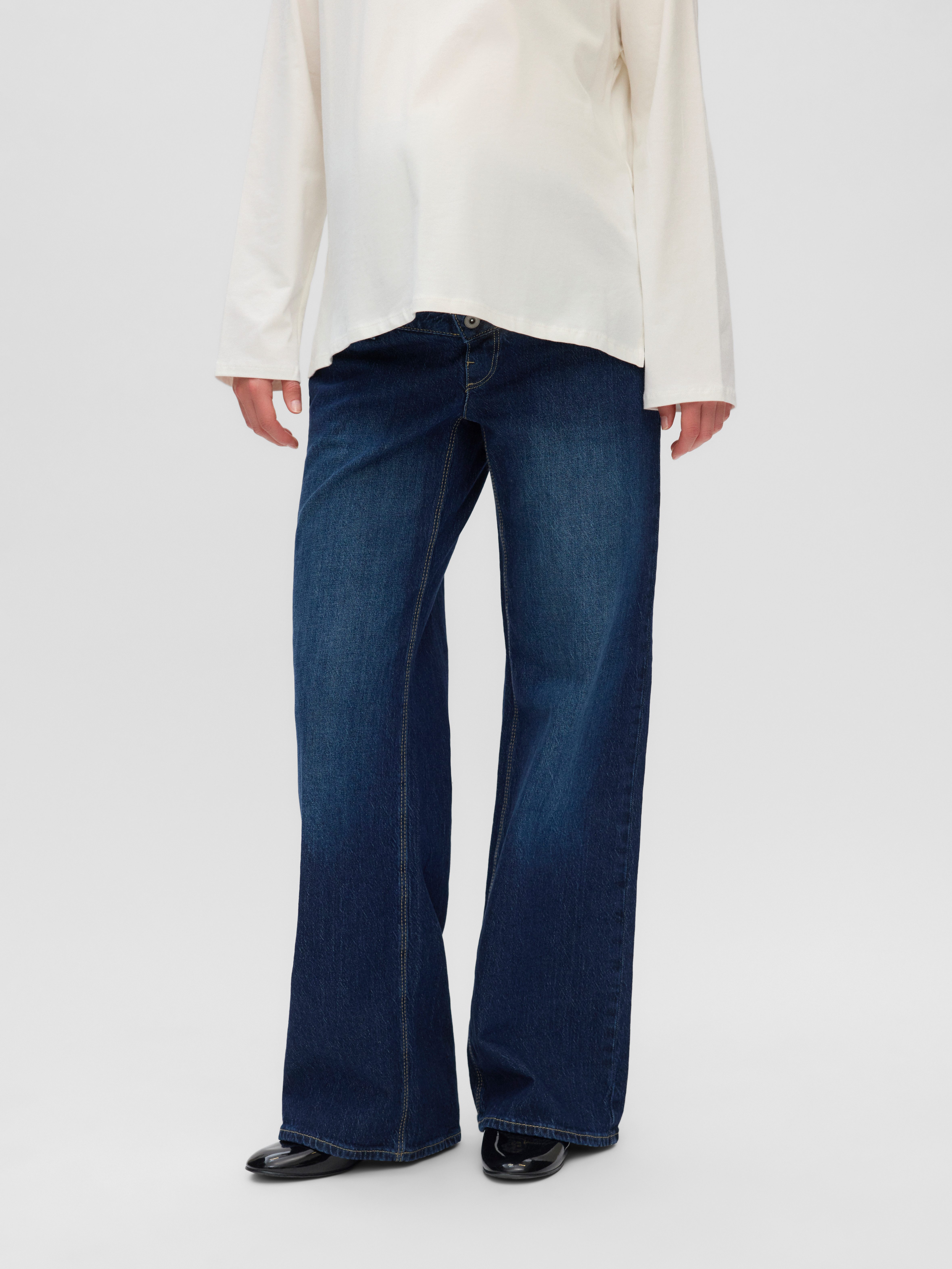 Mamalicious Relax-fit-Jeans MLMALAGA WIDELEG JEANS NOOS Baumwollmischung, wide fit