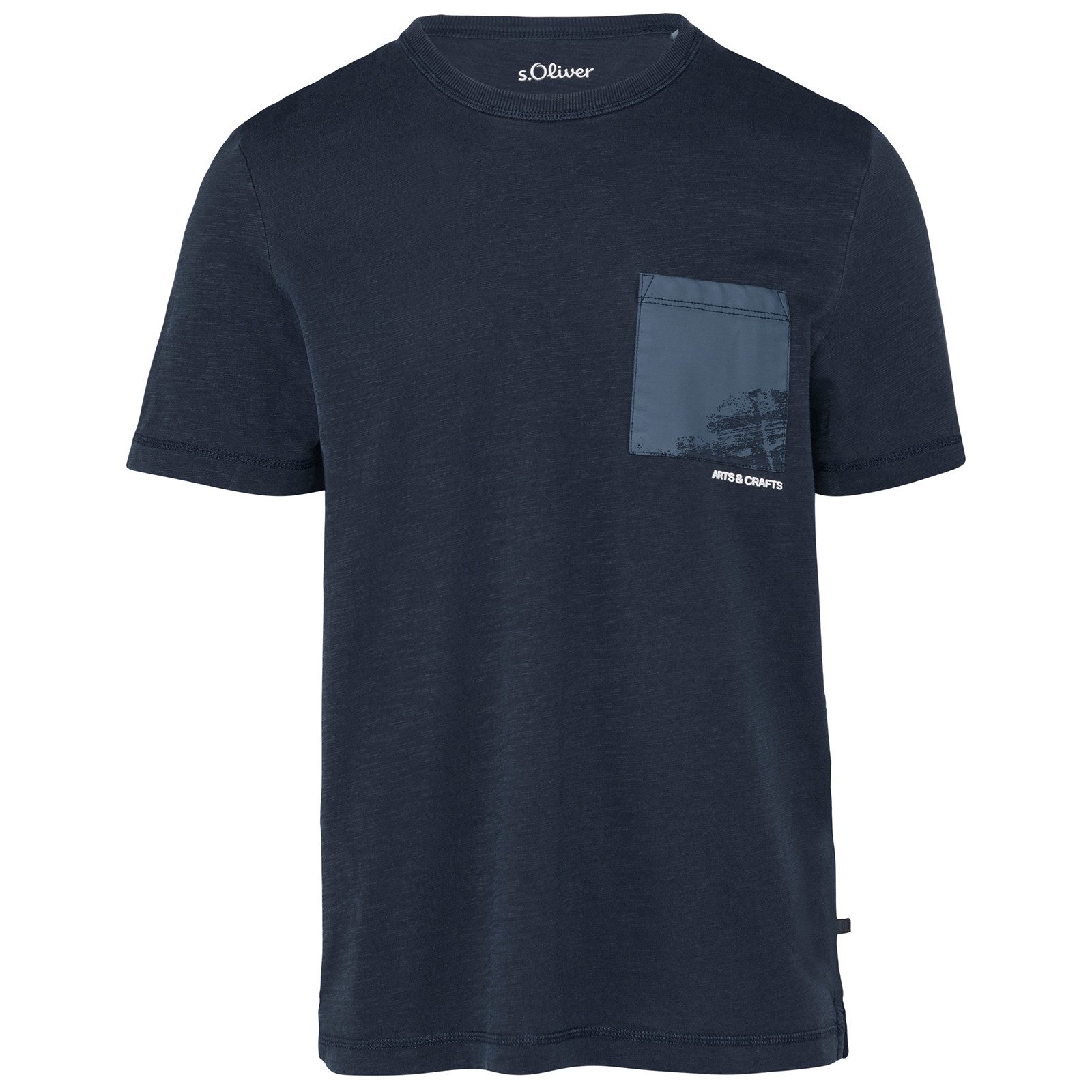 s.Oliver Rundhalsshirt s.Oliver T-Shirt nachtblau XXL günstig online kaufen