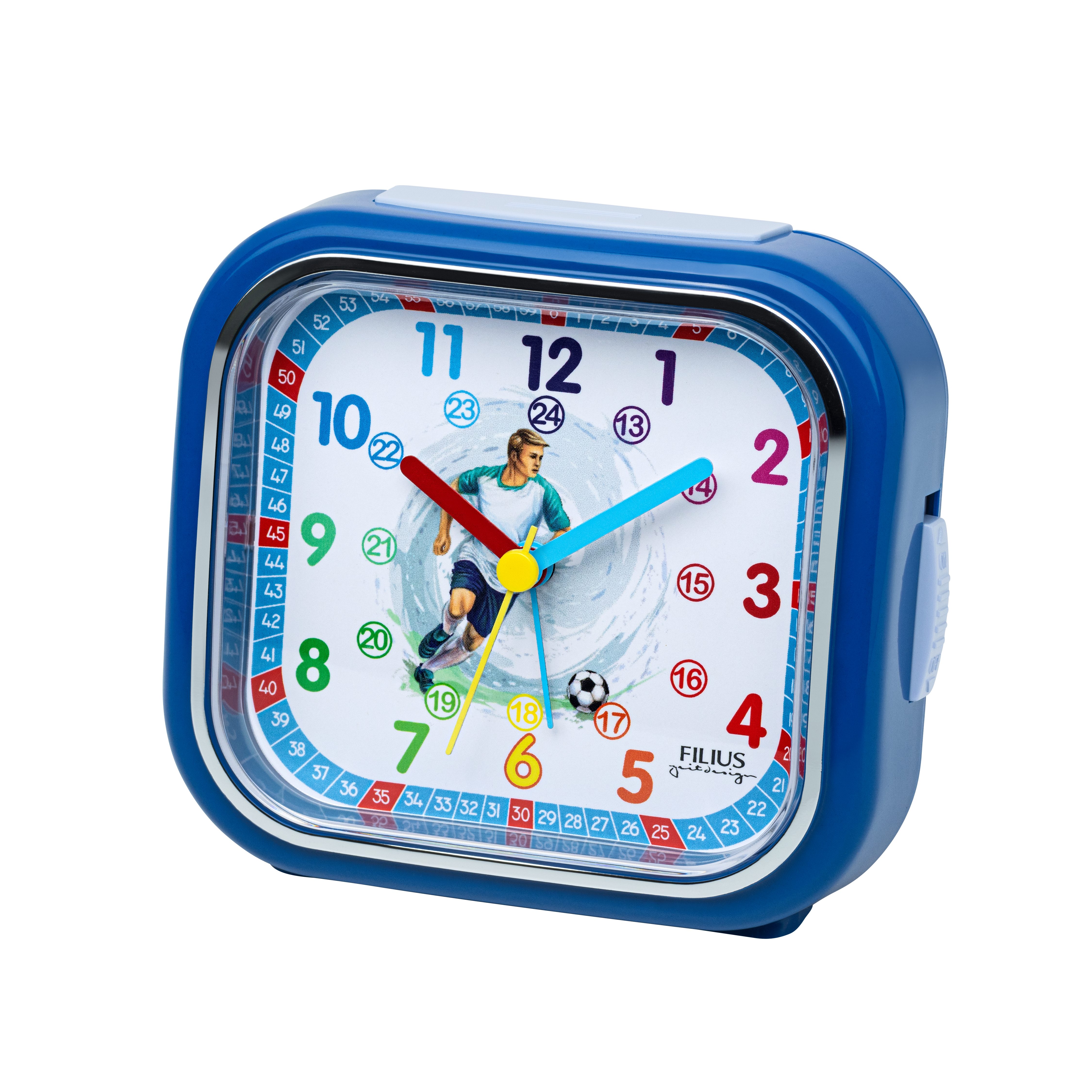 FILIUS zeitdesign Kinderwecker Quarzwecker, Lernwecker,Schulanfang,Schlafzimmer, schleichende Sekunde