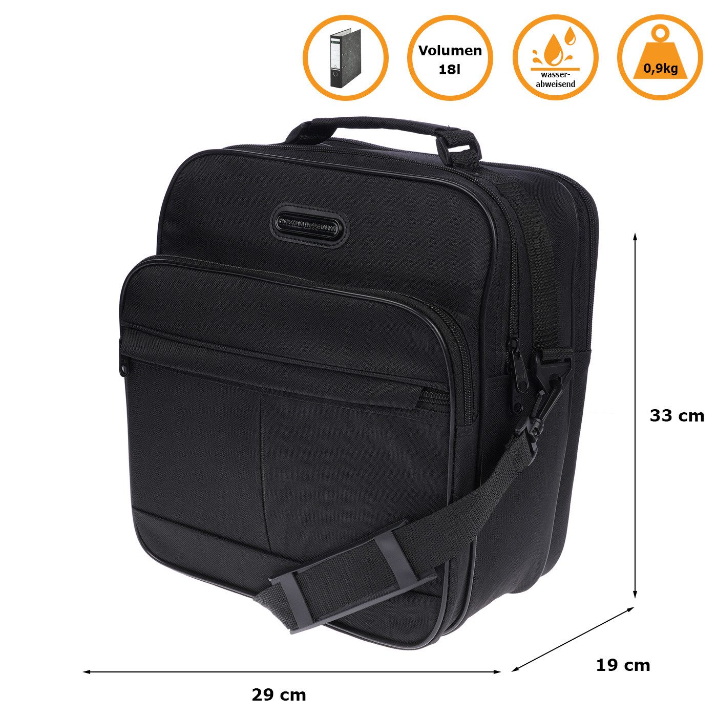 Christian Wippermann Umhängetasche Flugbegleiter Umhängetasche Tasche Arbeitstasche, Herrentasche