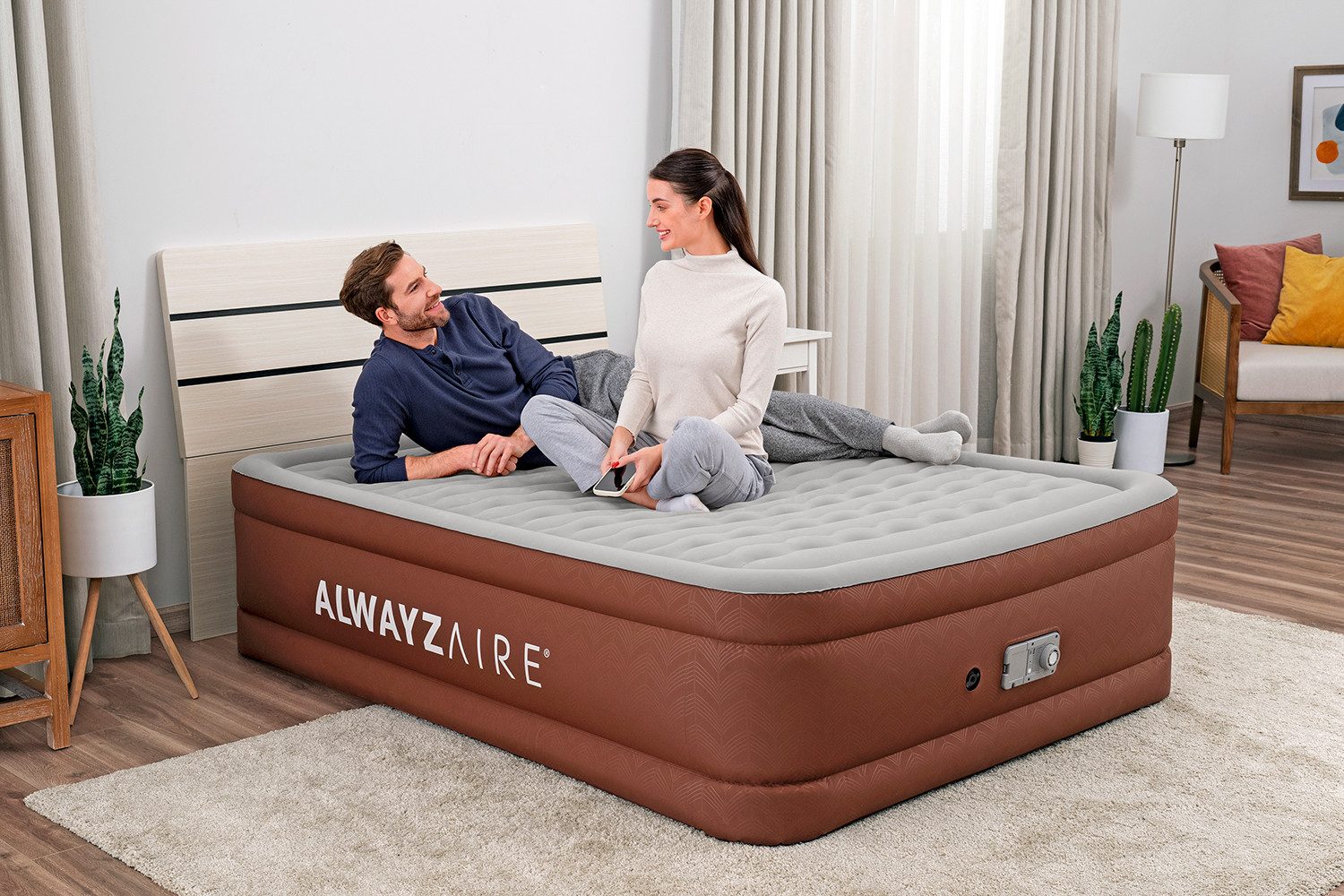 Bestway Luftbett AlwayzAire Fortech, (Packung, 1-tlg., mit integrierter Com günstig online kaufen