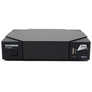 Telefunken TFK-S2000 DVB-S2 Full HD Sat Receiver HEVC, zertifiziert mit aktiviert SAT-Receiver