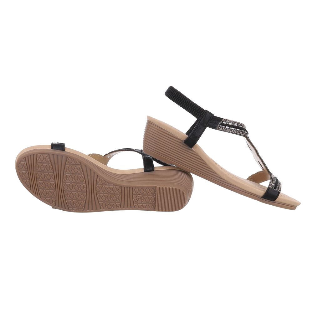 Ital-Design Elegante Wedge-Sandalen mit Komfort- und Stilelementen Keilsand günstig online kaufen