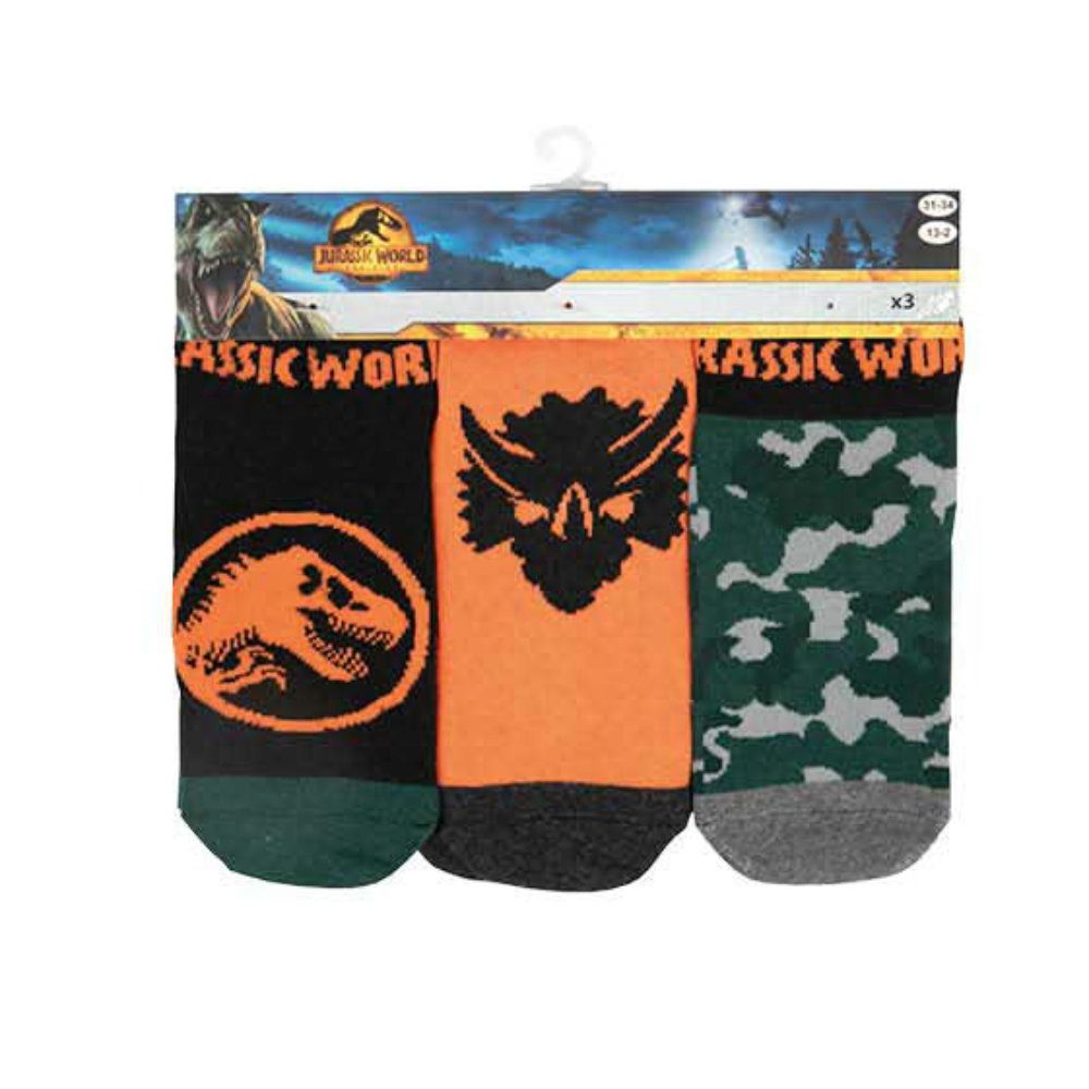 Jurassic World Freizeitsocken Jurassic World Dinos 6-er Pack Kinder Jungen Socken Gr. 23 bis 34