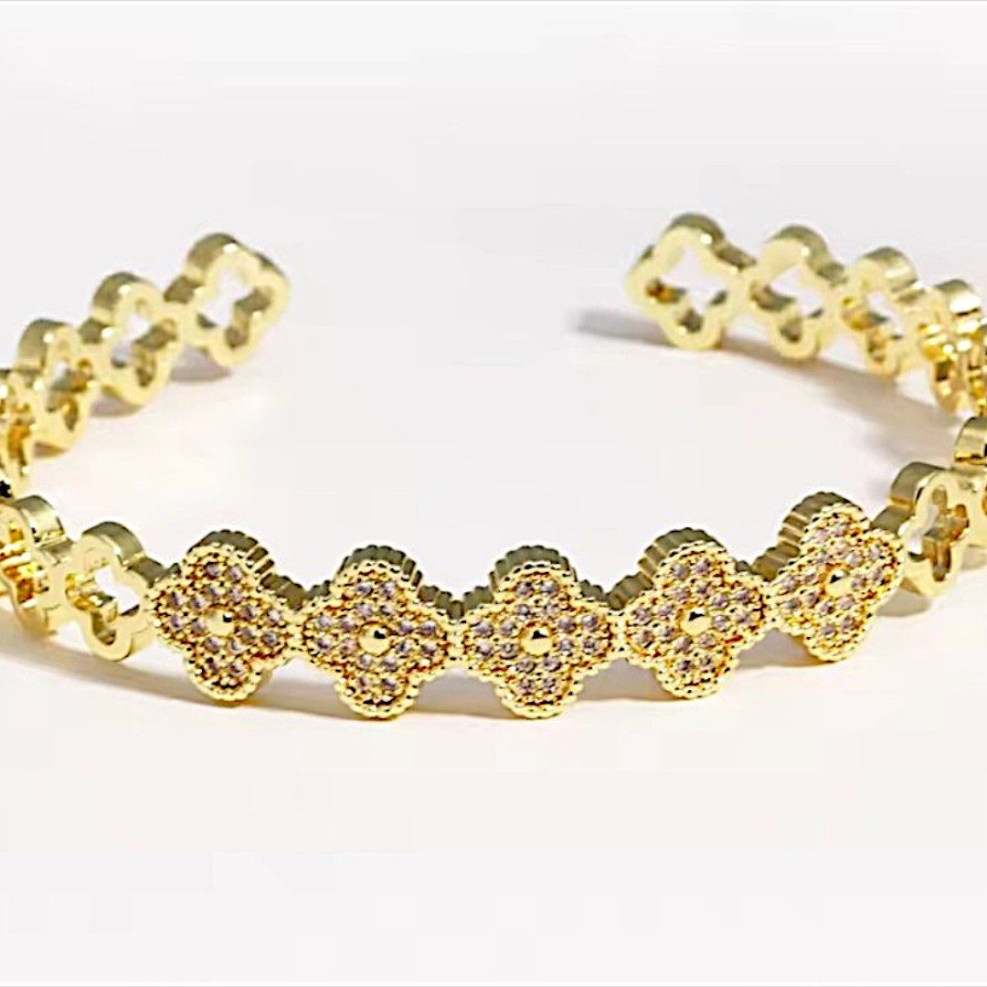 Medusa Accessoires Armreif Klee Offene Armreif günstig online kaufen