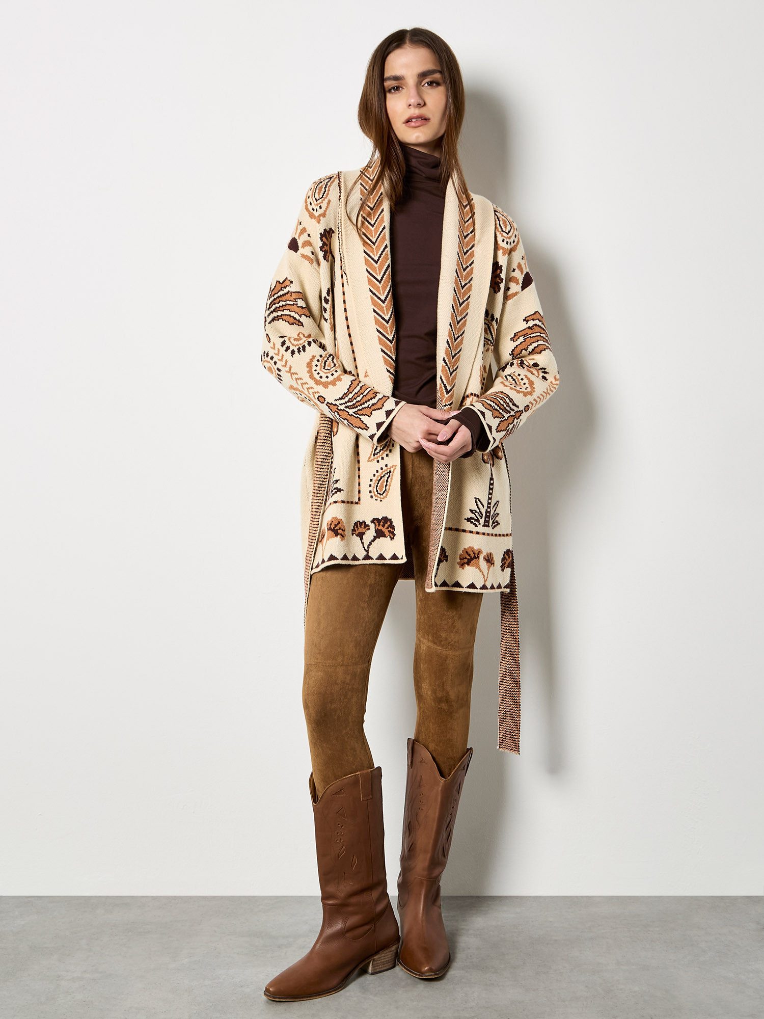 Cardigan Gemusterter Cardigan