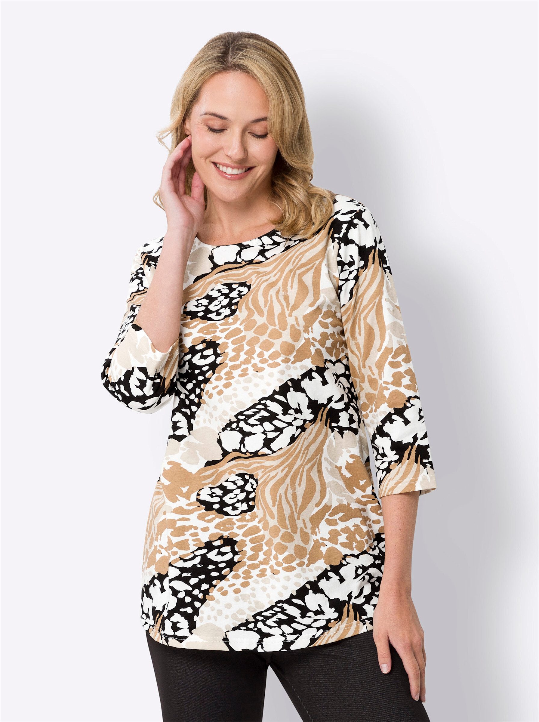 Sieh an! T-Shirt Rundhalsshirt . günstig online kaufen