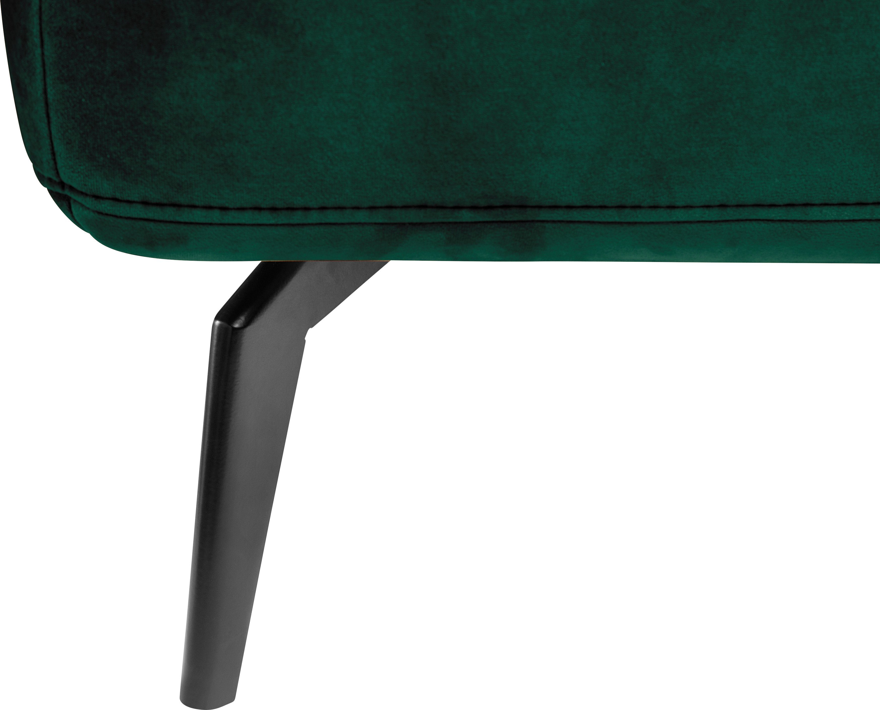 Sitztiefenverstellung by 4300, set SO dunkelgrün162/dunkelgrün38 one inklusive Ecksofa und Nierenkissen Musterring