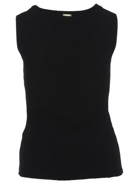 Sarah Kern 3/4-Arm-Shirt Tanktop figurbetont aus pflegeleichtem Ripp-Jersey