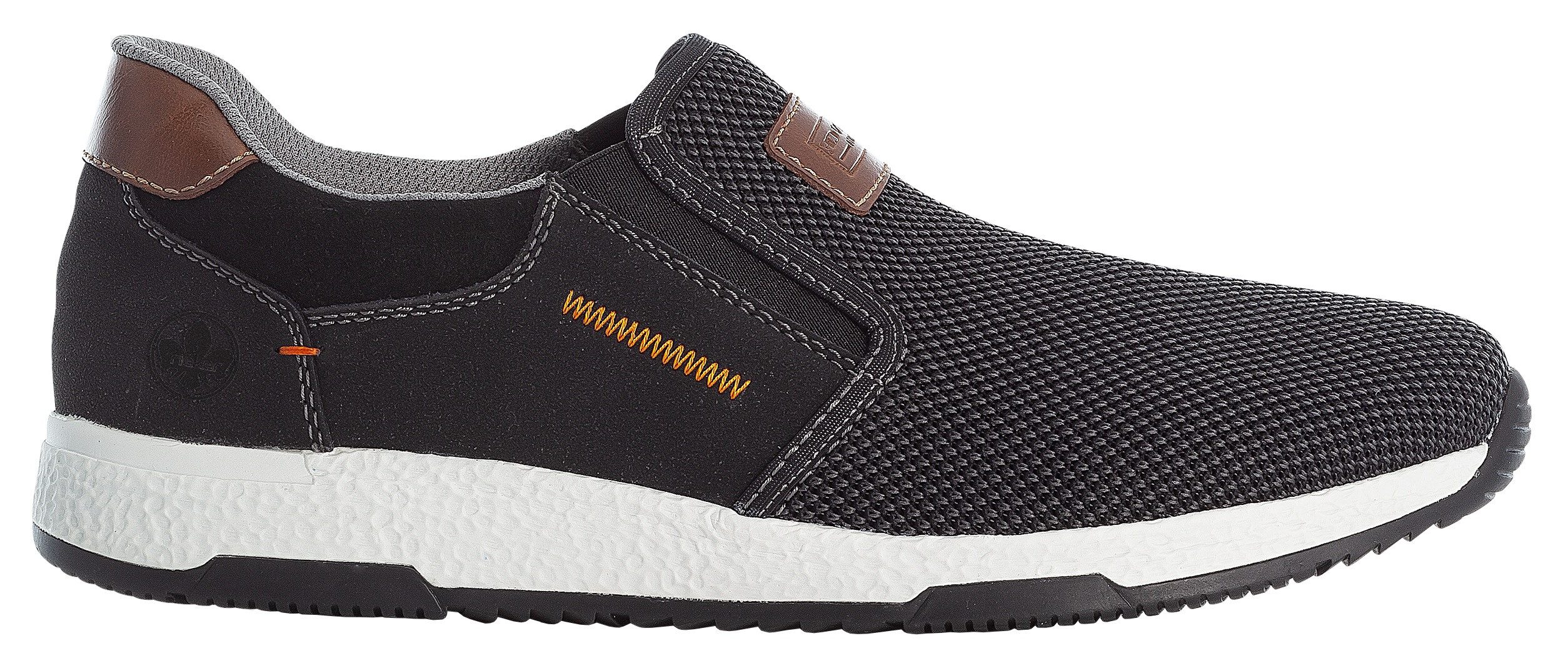 Rieker Slip-On Sneaker Casual Slipper, Freizeitschuh, Schlupfschuh mit Kontrastnaht